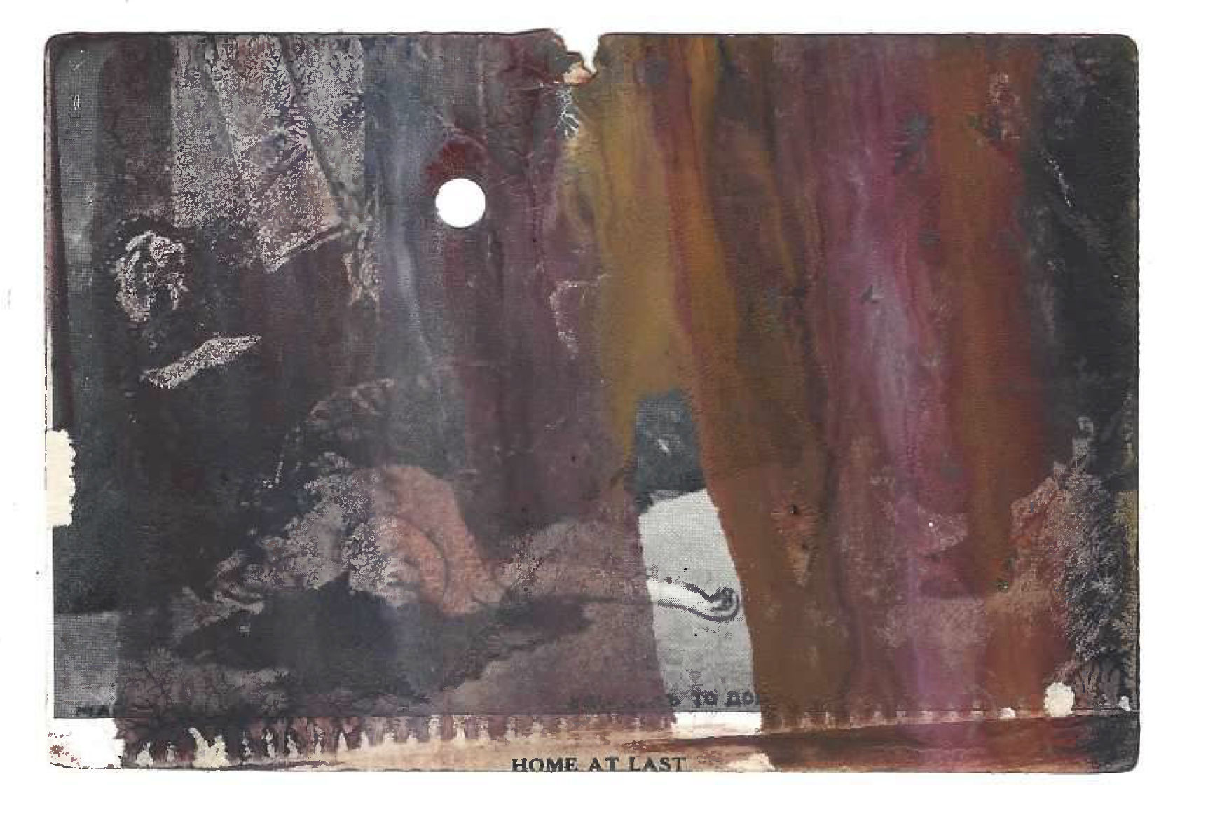 Tacita Dean Found Postcard Monoprint (Home At Last), 2018