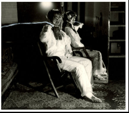 Ana Jotta Artiste plastifié, 1981-2025 Silver gelatin print on baryta paper, acrylic paint Image: 9 1/2 x 11 3/8 in....