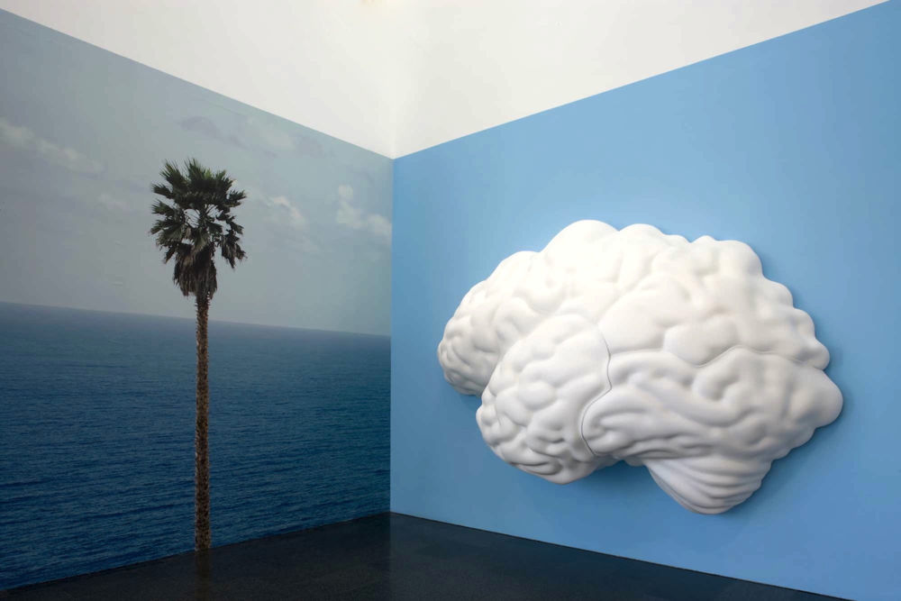 John Baldessari Brain/Cloud: with Palm Tree and Seascape, 2009