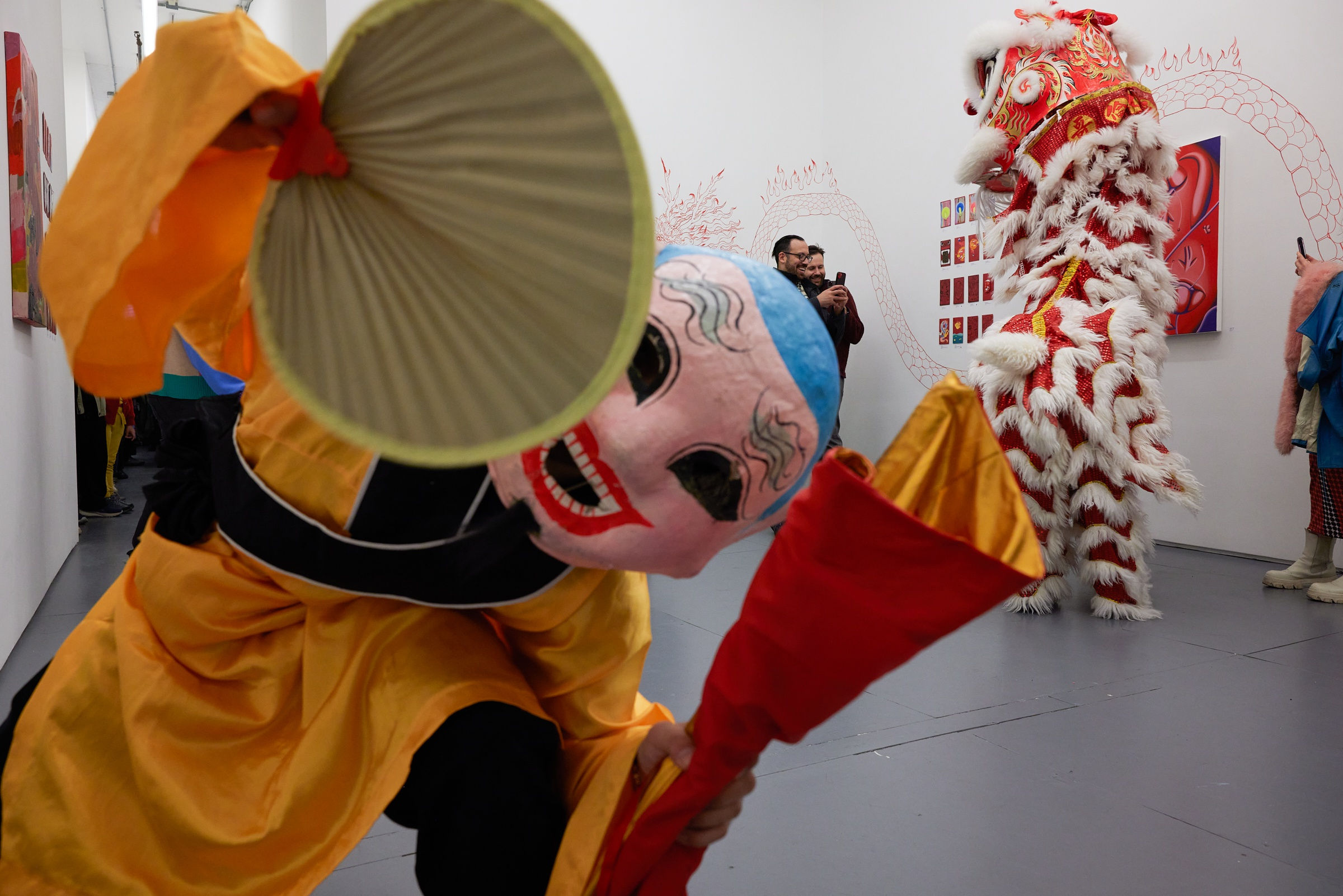 opening reception of the 9th Annual Red Envelope Show curated by Grump Bert