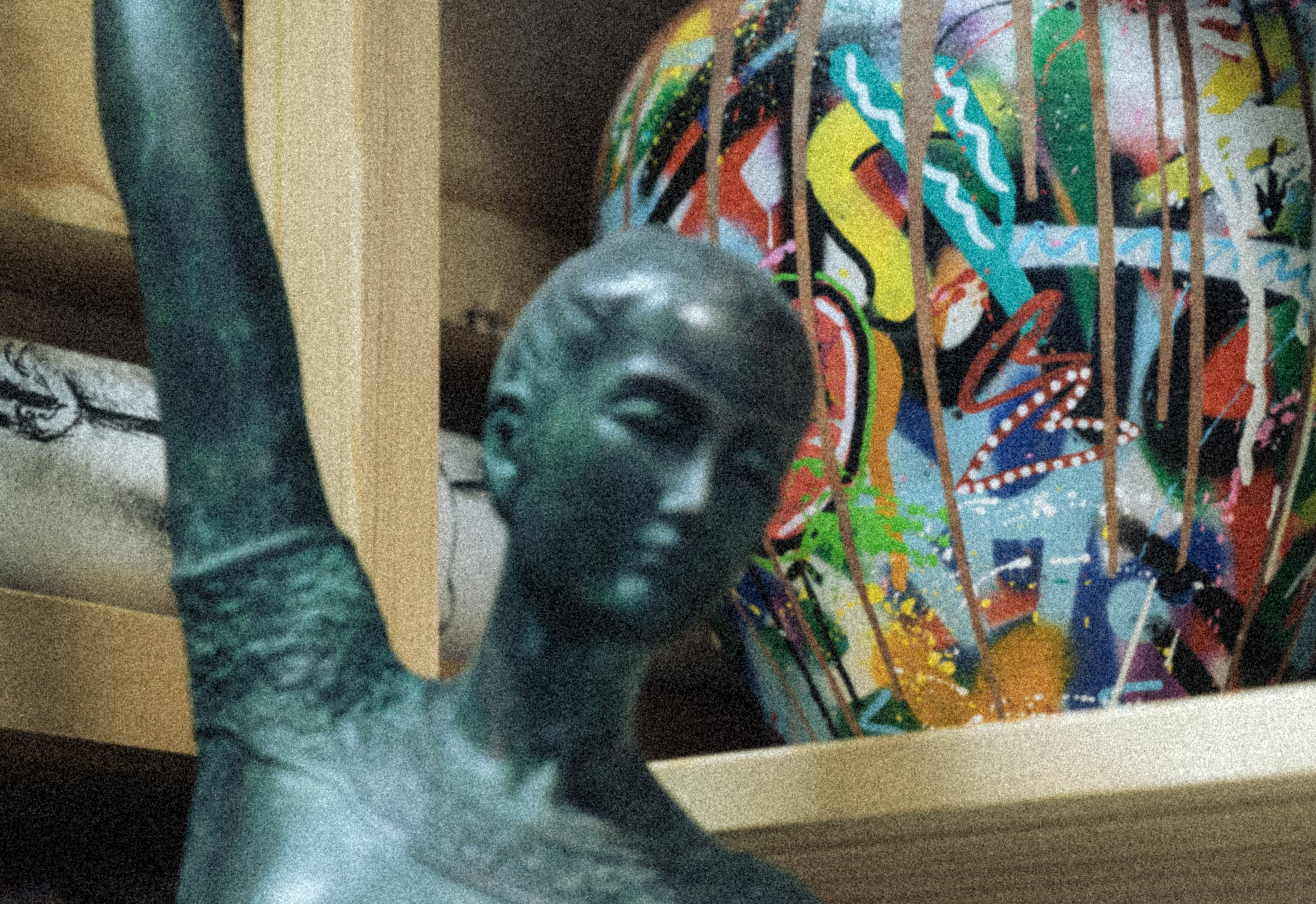 behind the scenes photograph from the studio of Martin Whatson.