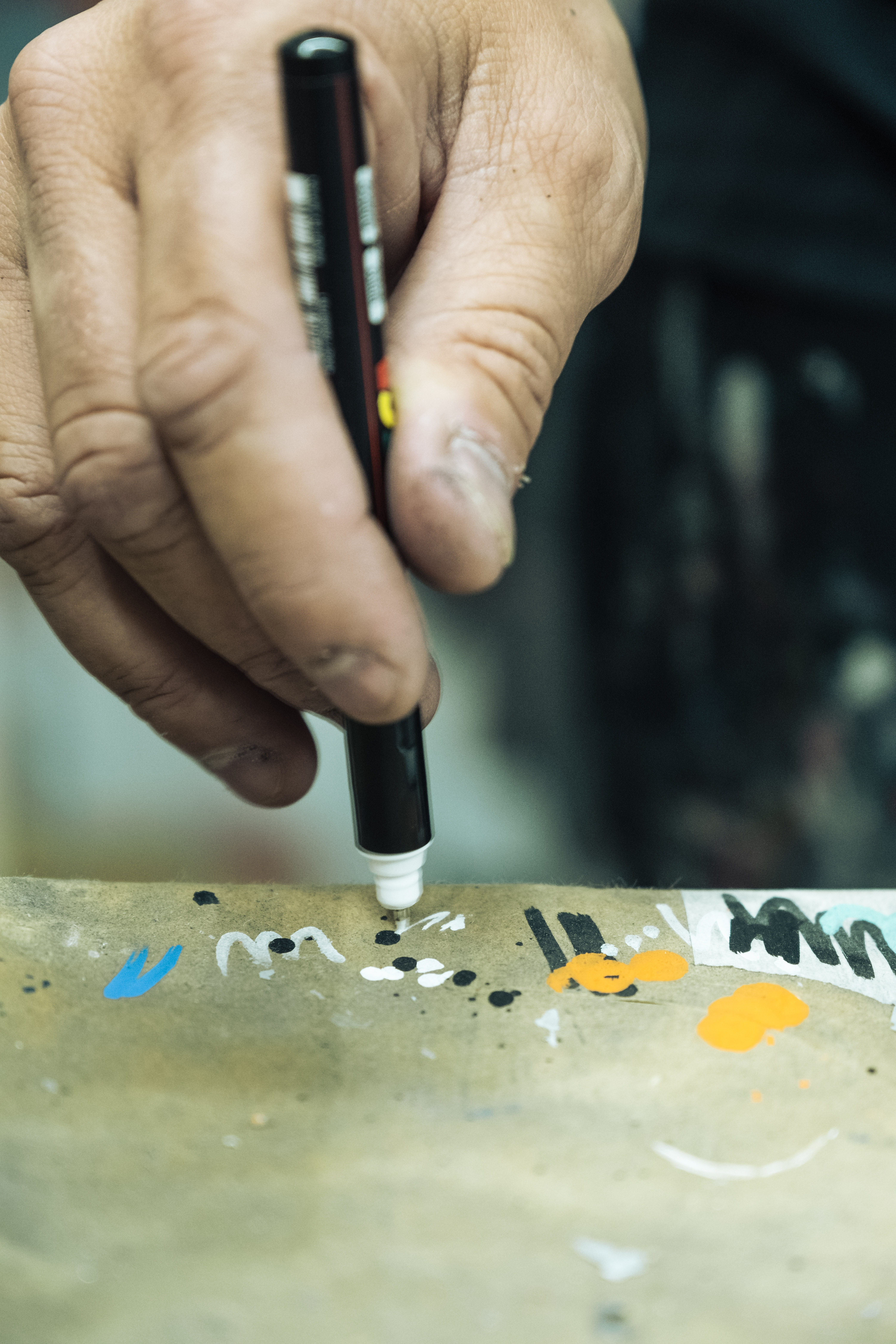 behind the scenes photograph from the studio of Martin Whatson.