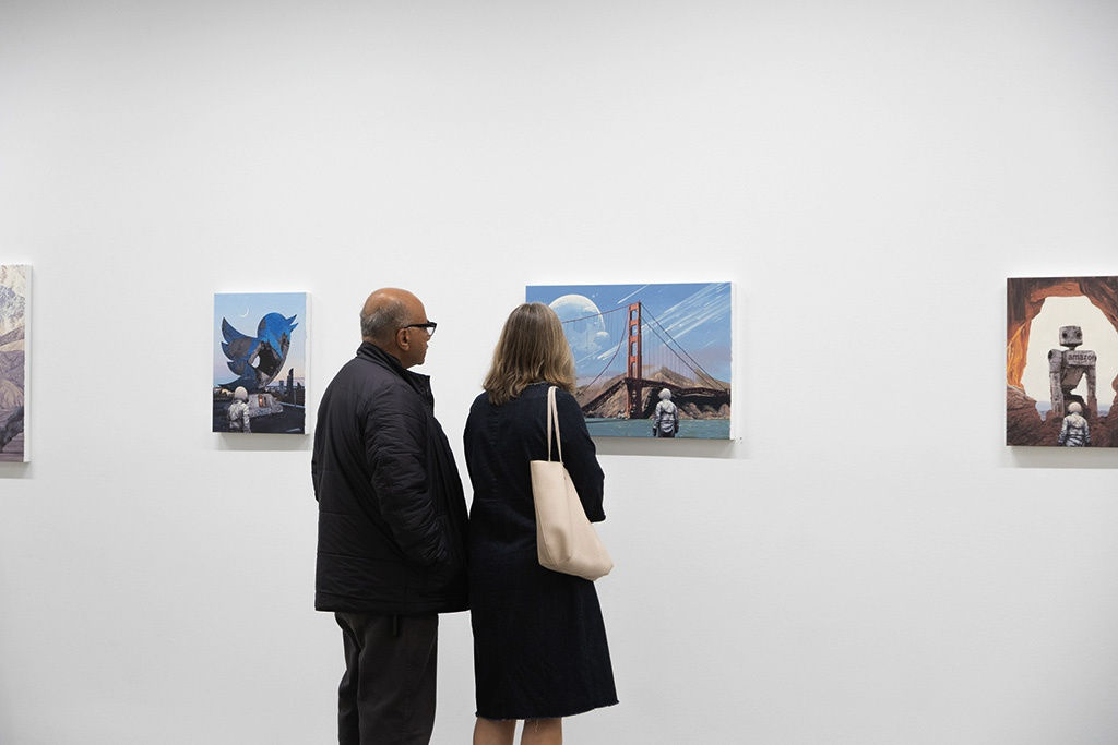 Photo from the Opening Night Reception of Scott Listfield's exhibition 