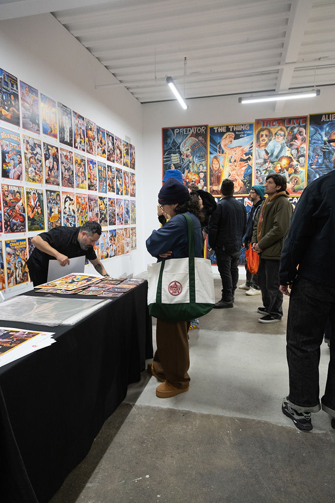 Photo from the opening reception of Deadly Prey.