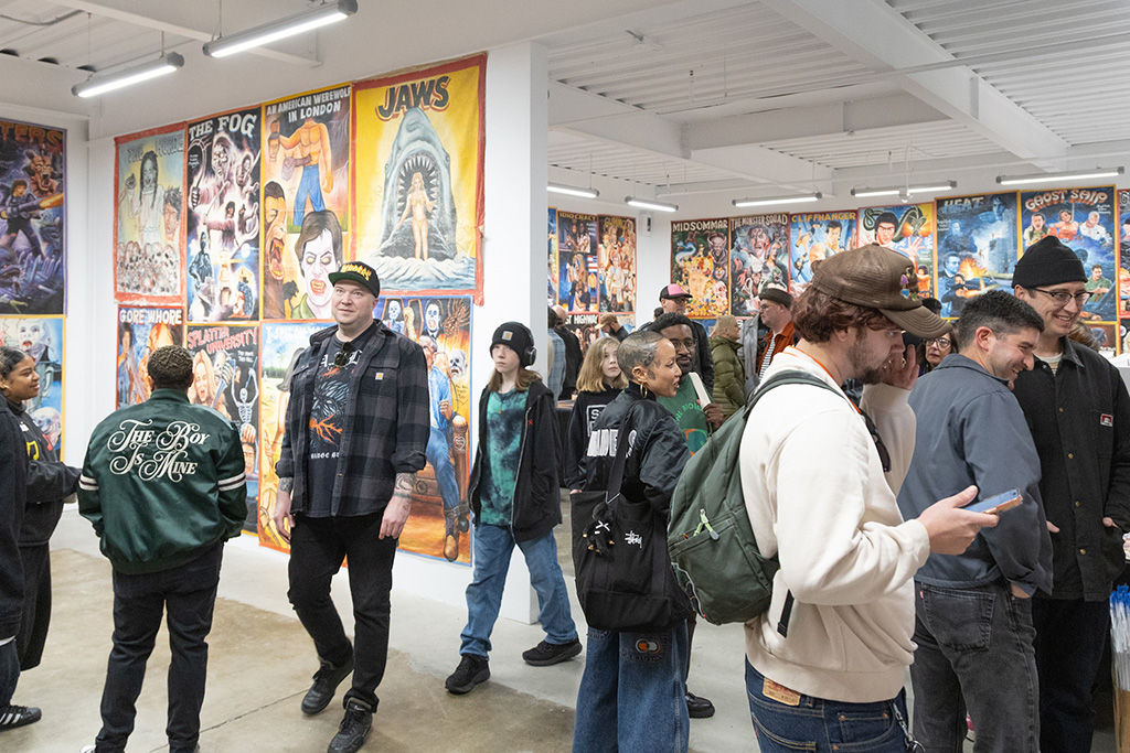 Photo from the opening reception of Deadly Prey.