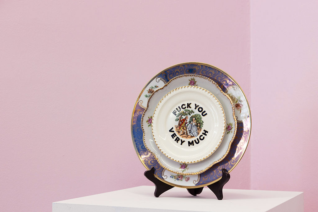 Photo of an MC Marquis plate at Harman Projects NYC.