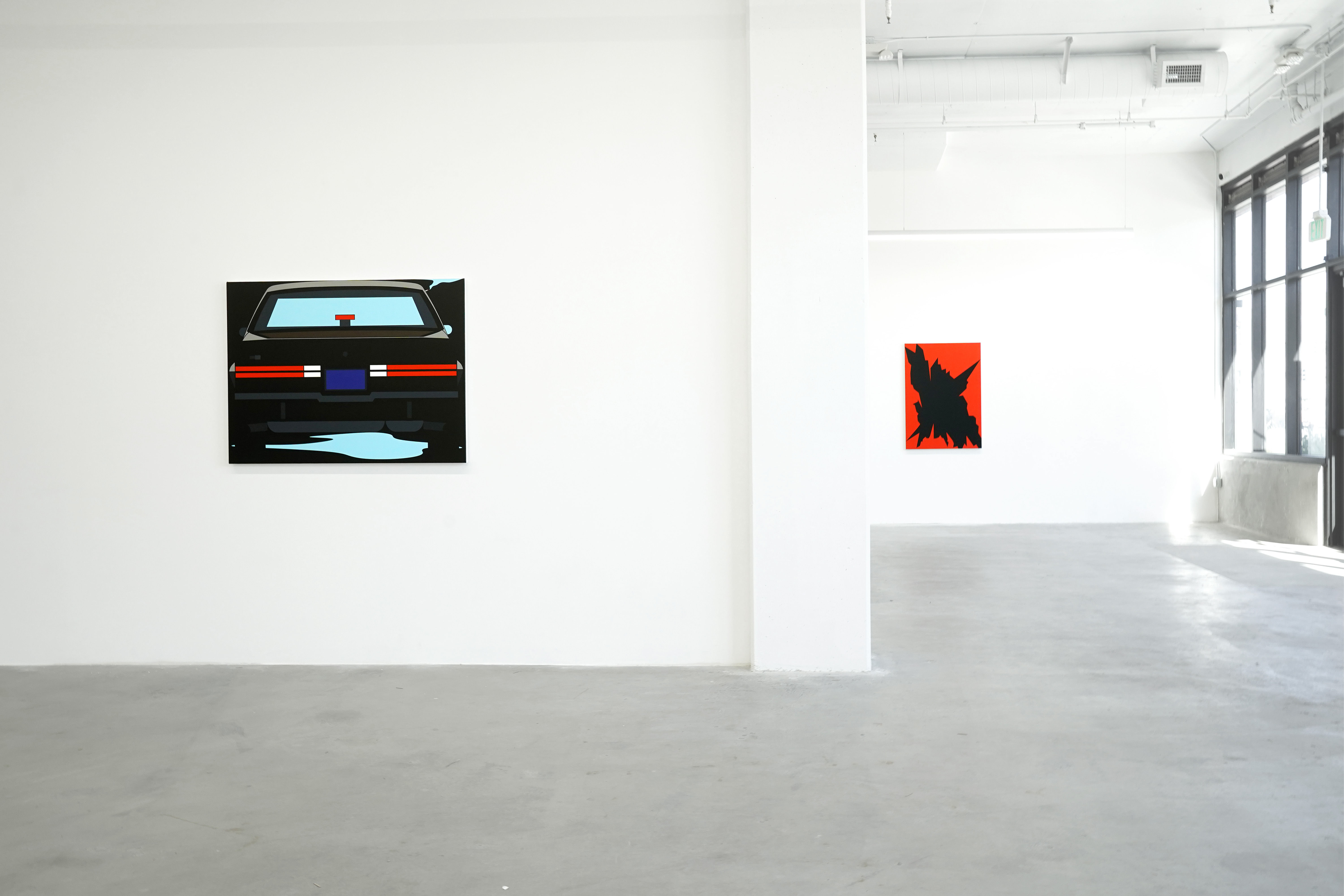 photo of the art gallery with paintings on the walls