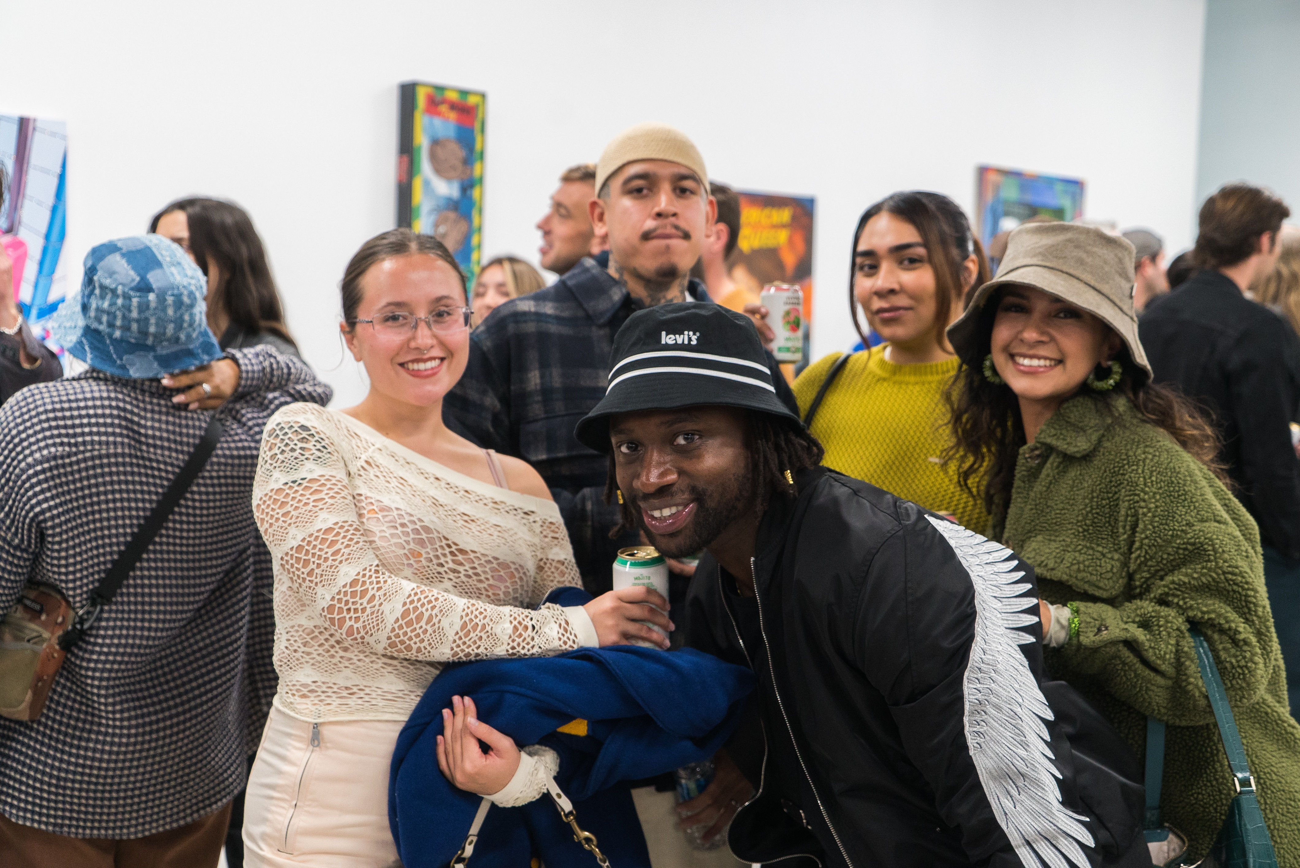 photo of people posing in the gallery