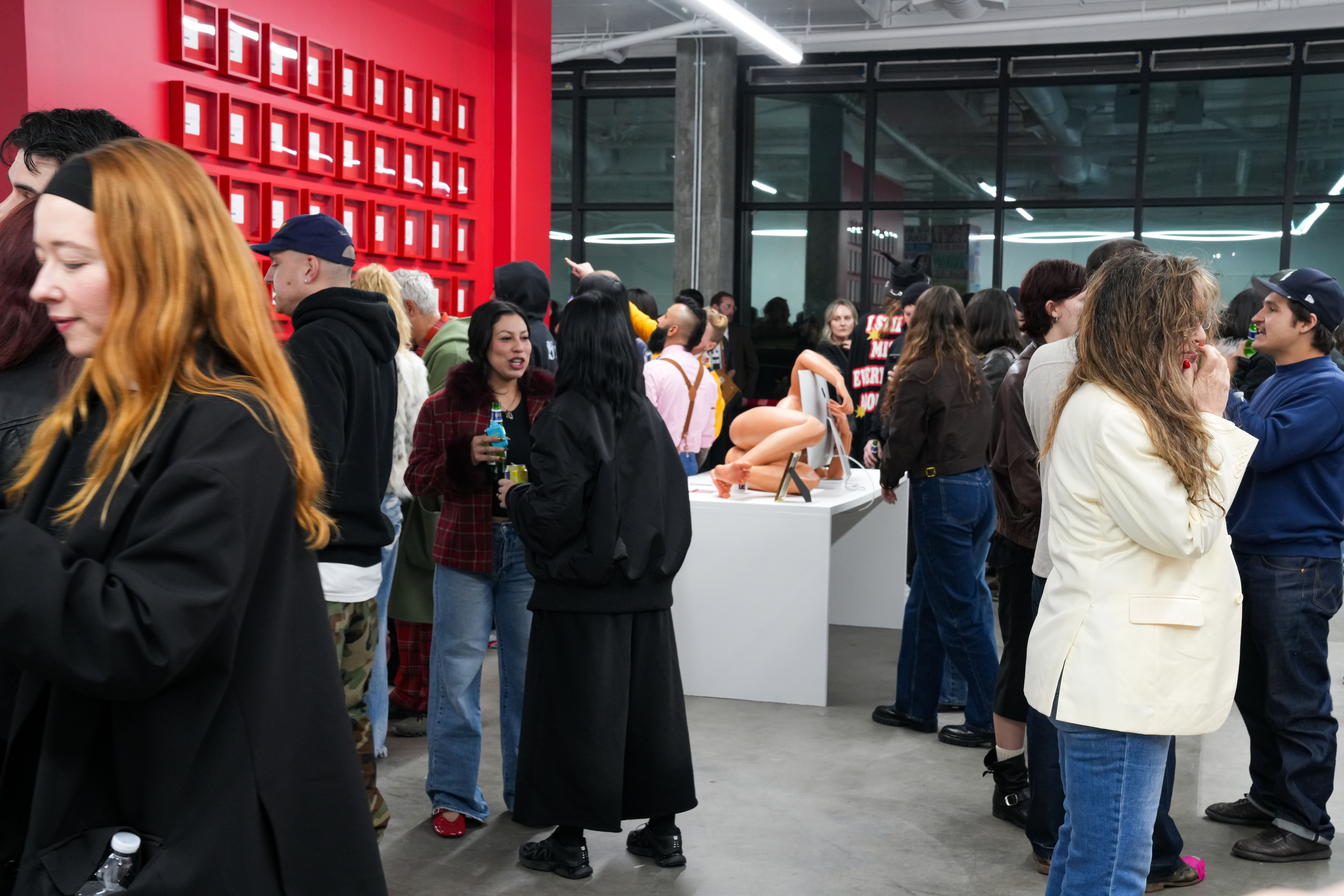 photo of the art gallery with paintings on the walls