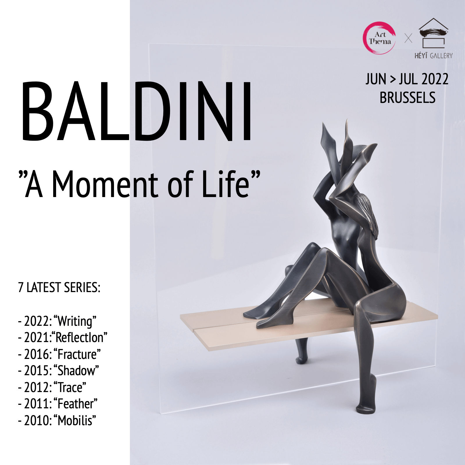jean Pierre baldini sculpture art exhibition art yi gallery brussels