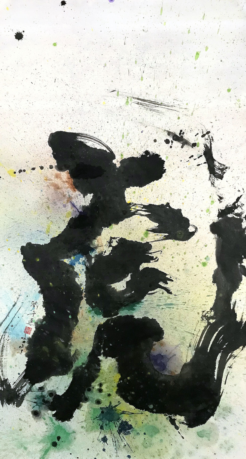 LIU Dongyao tiger chinese ink painting