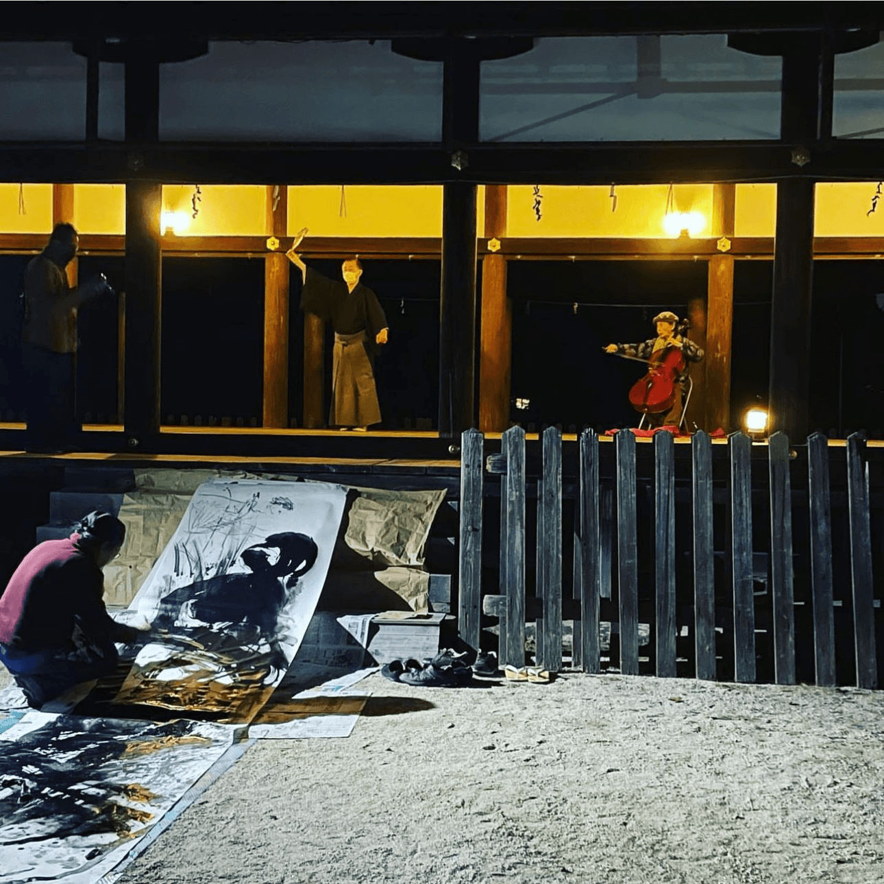 Keisuke Watanabe Live Paint of Japanese ink paint