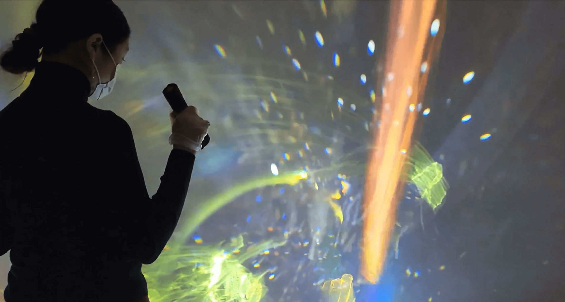 Yuiko Rayka flashlight art NFT art