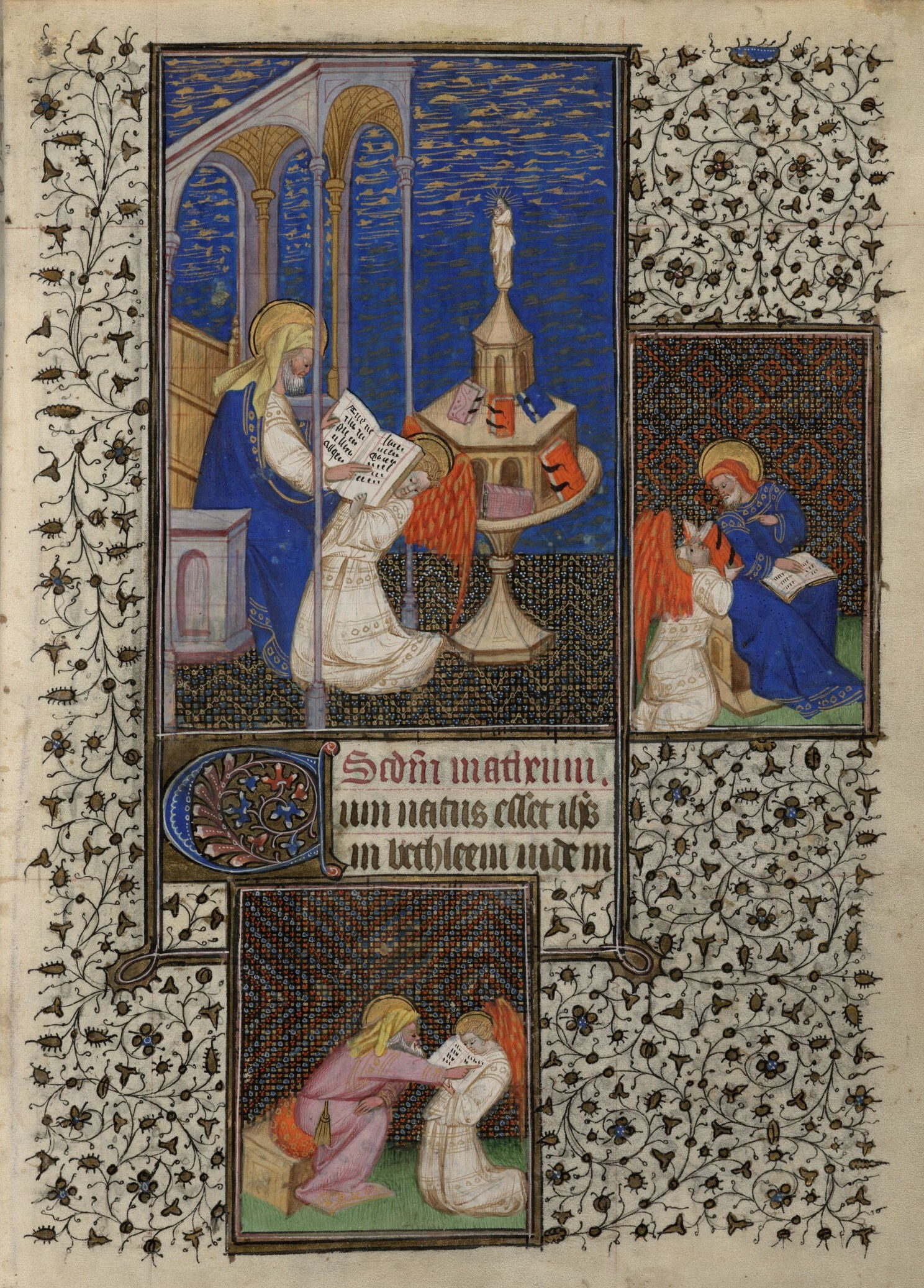 Medieval illuminated manuscripts, Book of Hours 15th century by the Rohan Master. Medieval Art, La Gabrielle Fine Arts, Geneva.