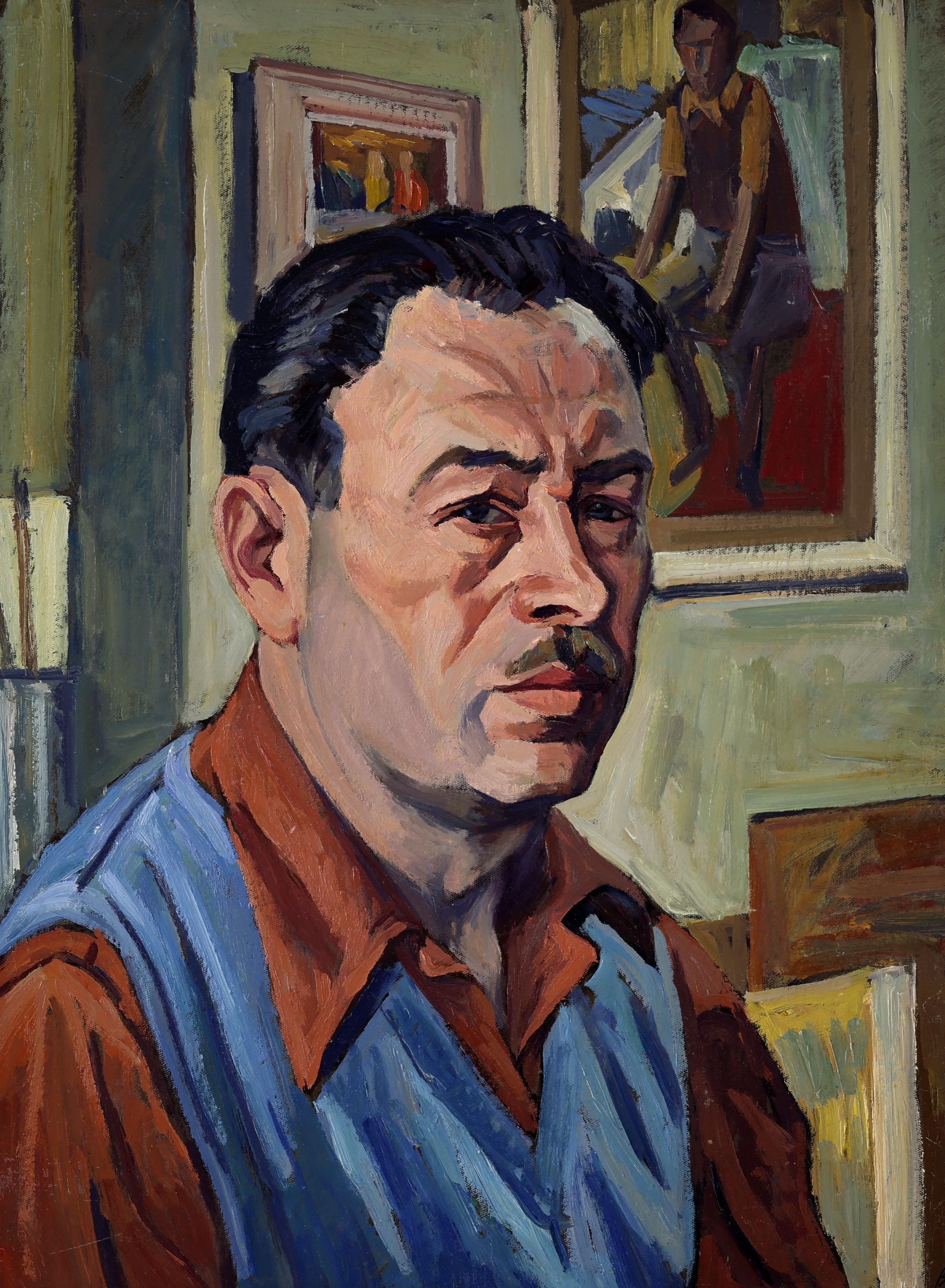 Jack Beder; Self Portrait, 1955