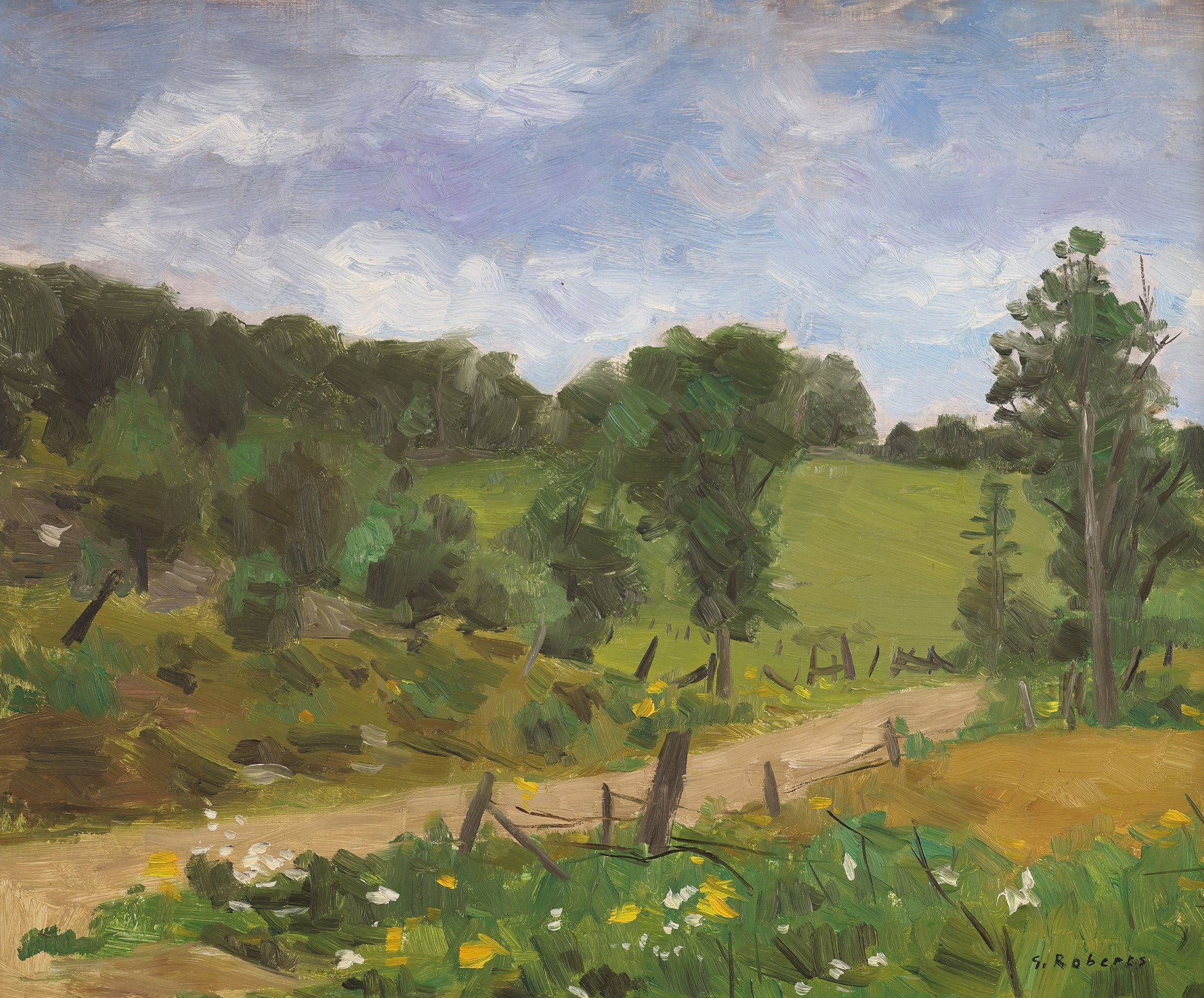 Goodridge Roberts; Country Road, Laurentians