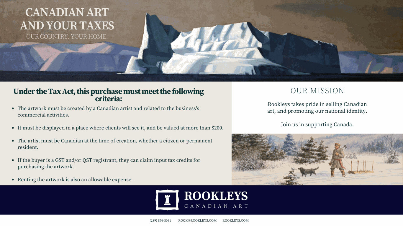 Tax Information for Canadian Art and Businesses