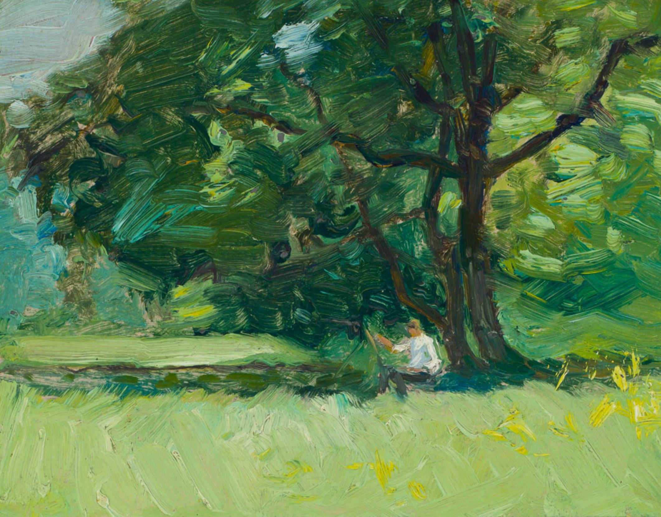 J.E.H. MacDonald; Artist and Easel