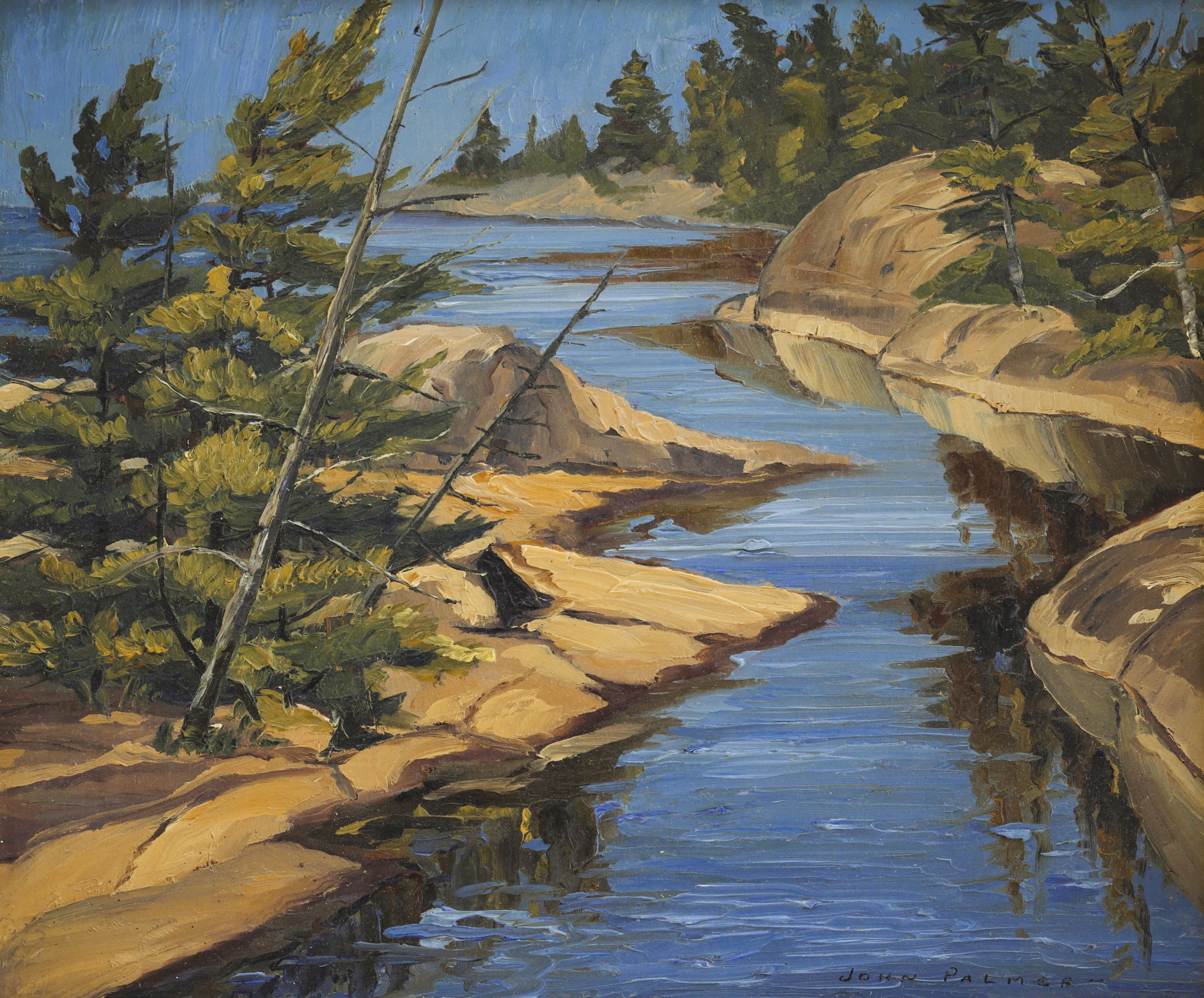 John Angus Palmer; Late Autumn Light Pointe au Baril