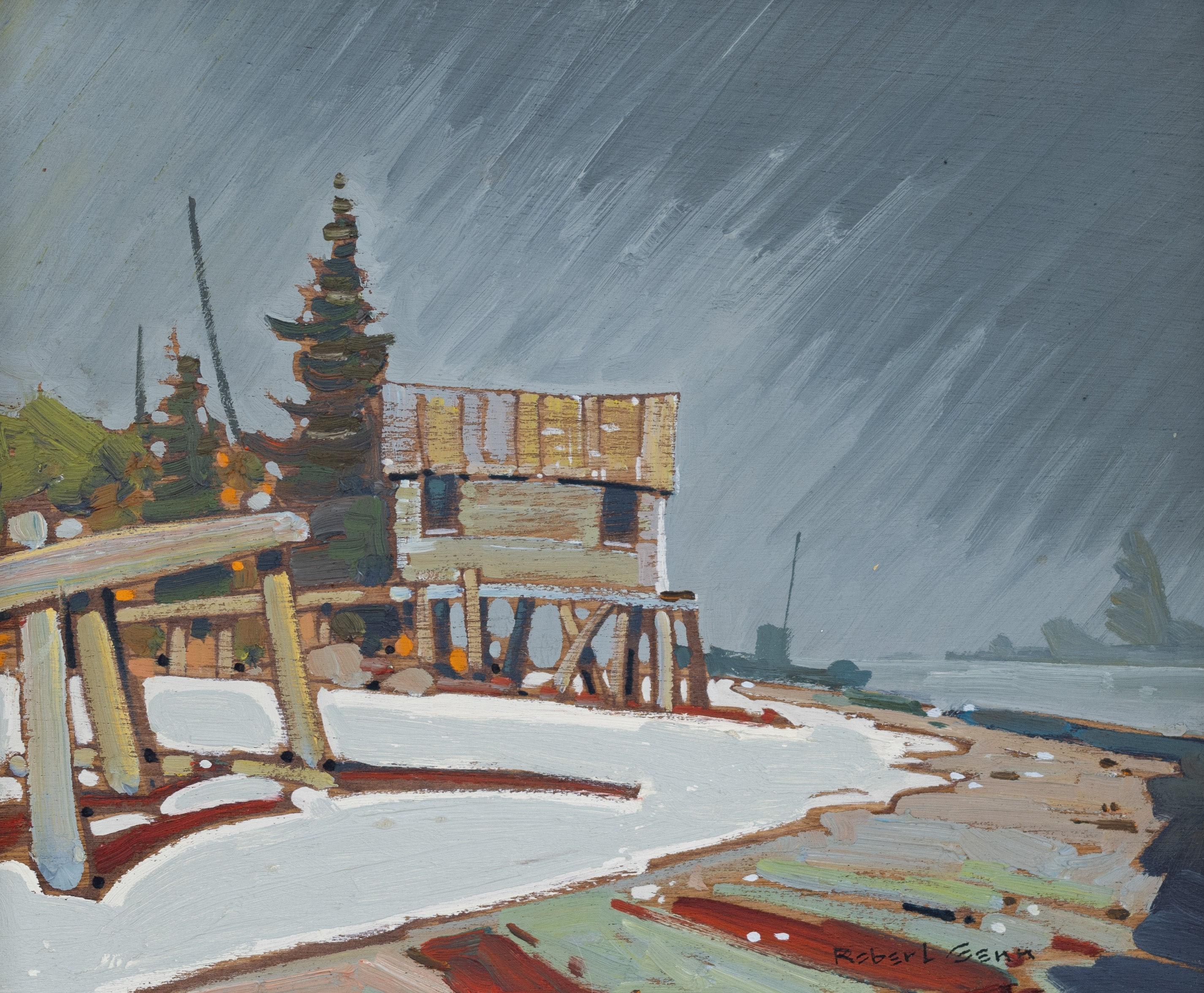 Robert Genn; Rain at Blunden Harbour