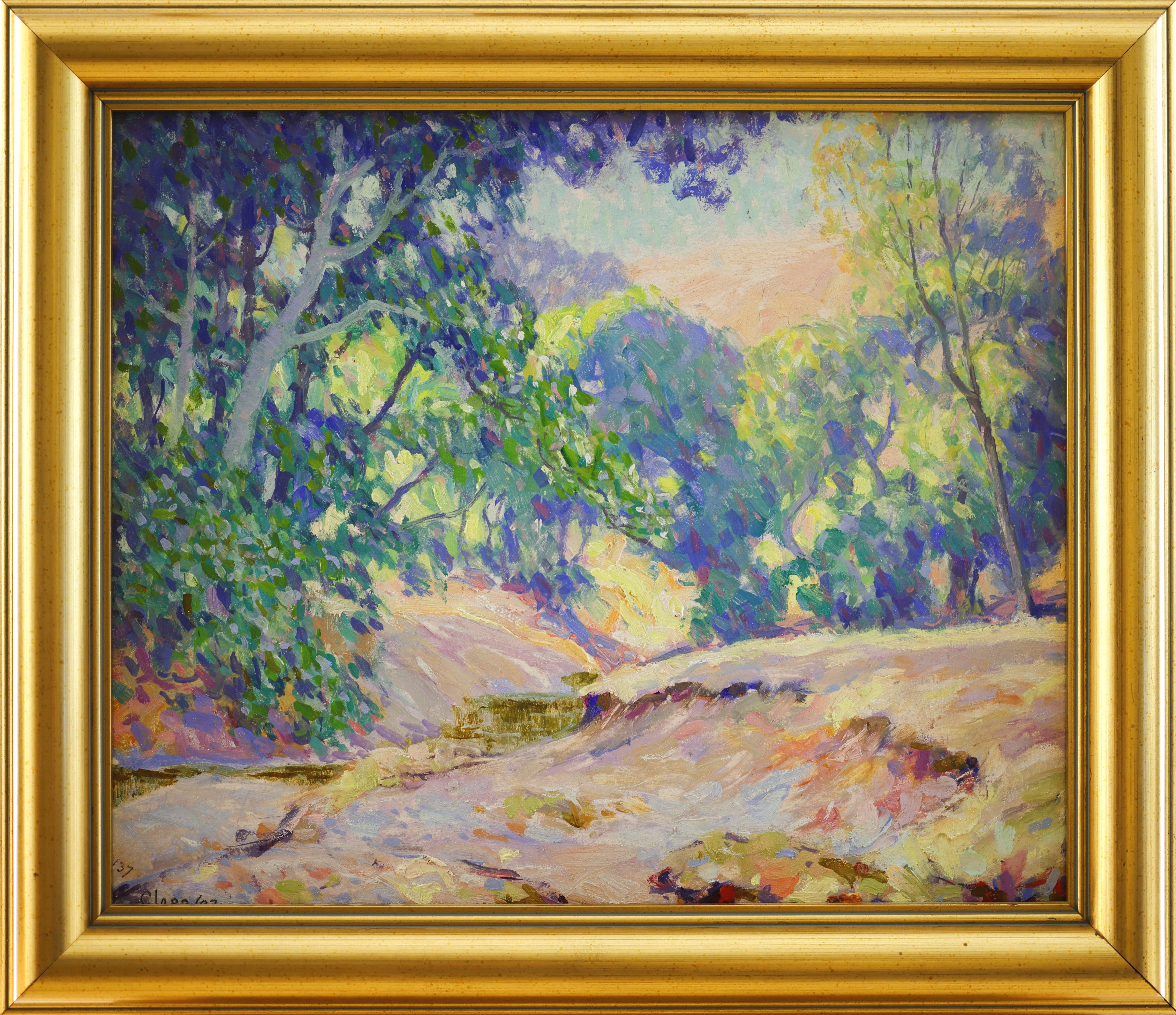 William Henry Clapp; Overhanging Streambank