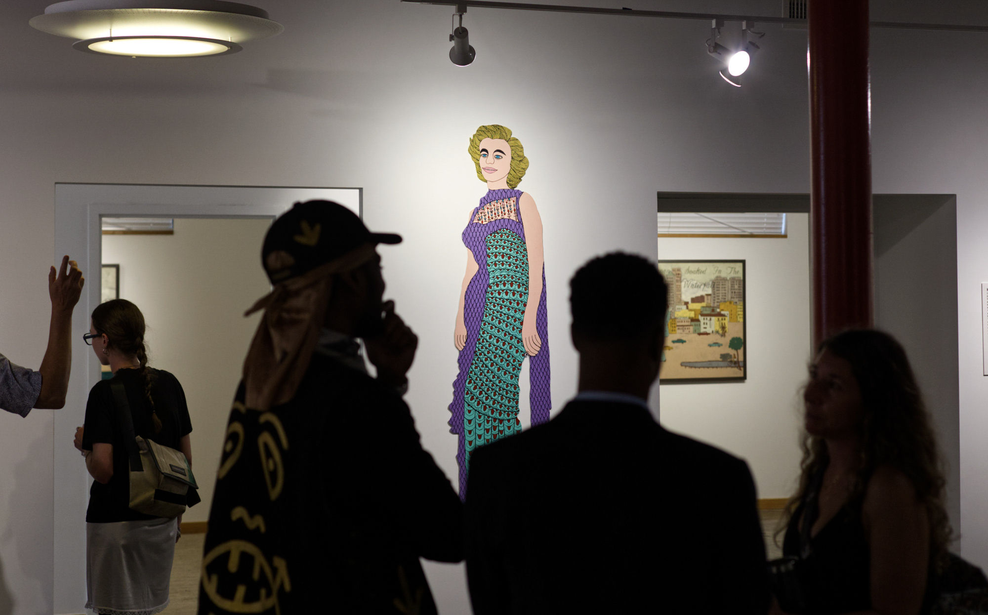 Works by renowned folk artists Howard Finster and Harry Underwood are on view at The Sun ATL through November 15. (Photos by Dustin Timbrook)