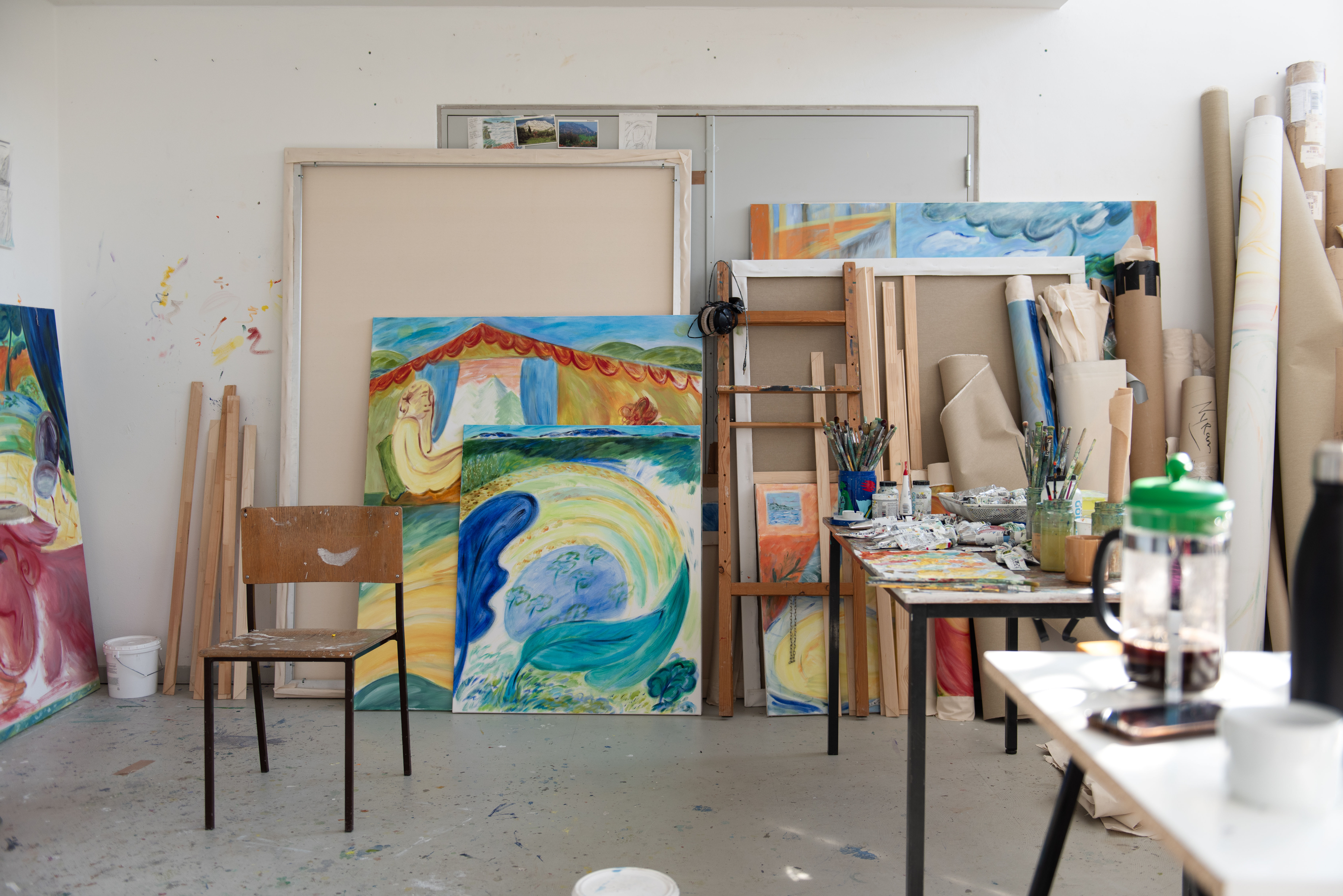 Coline Marotta, Brigade Gallery, Studio view, Photos by Benedikte Kj&aelig;rulff