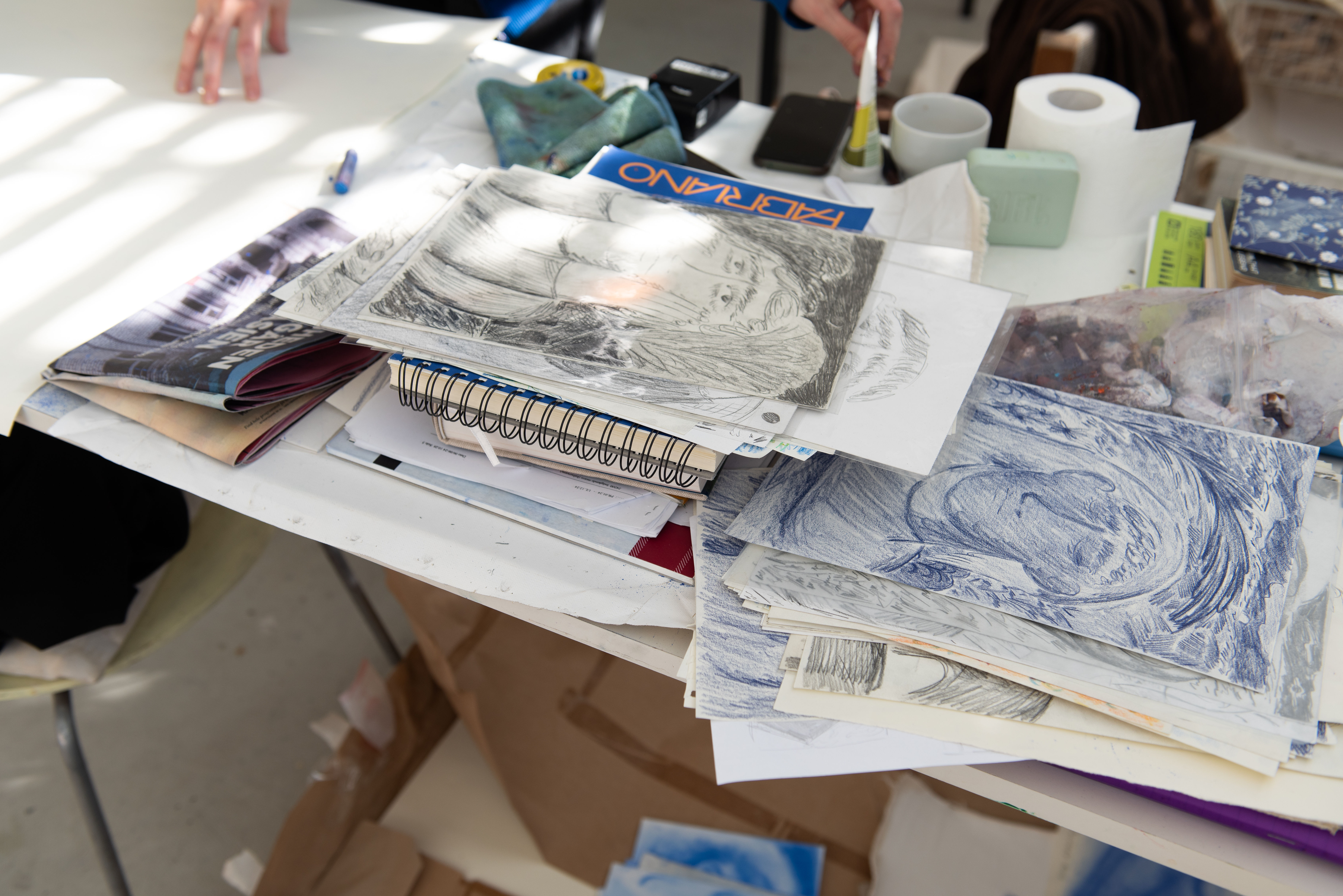 Coline Marotta, Brigade Gallery, Studio view, Photos by Benedikte Kj&aelig;rulff