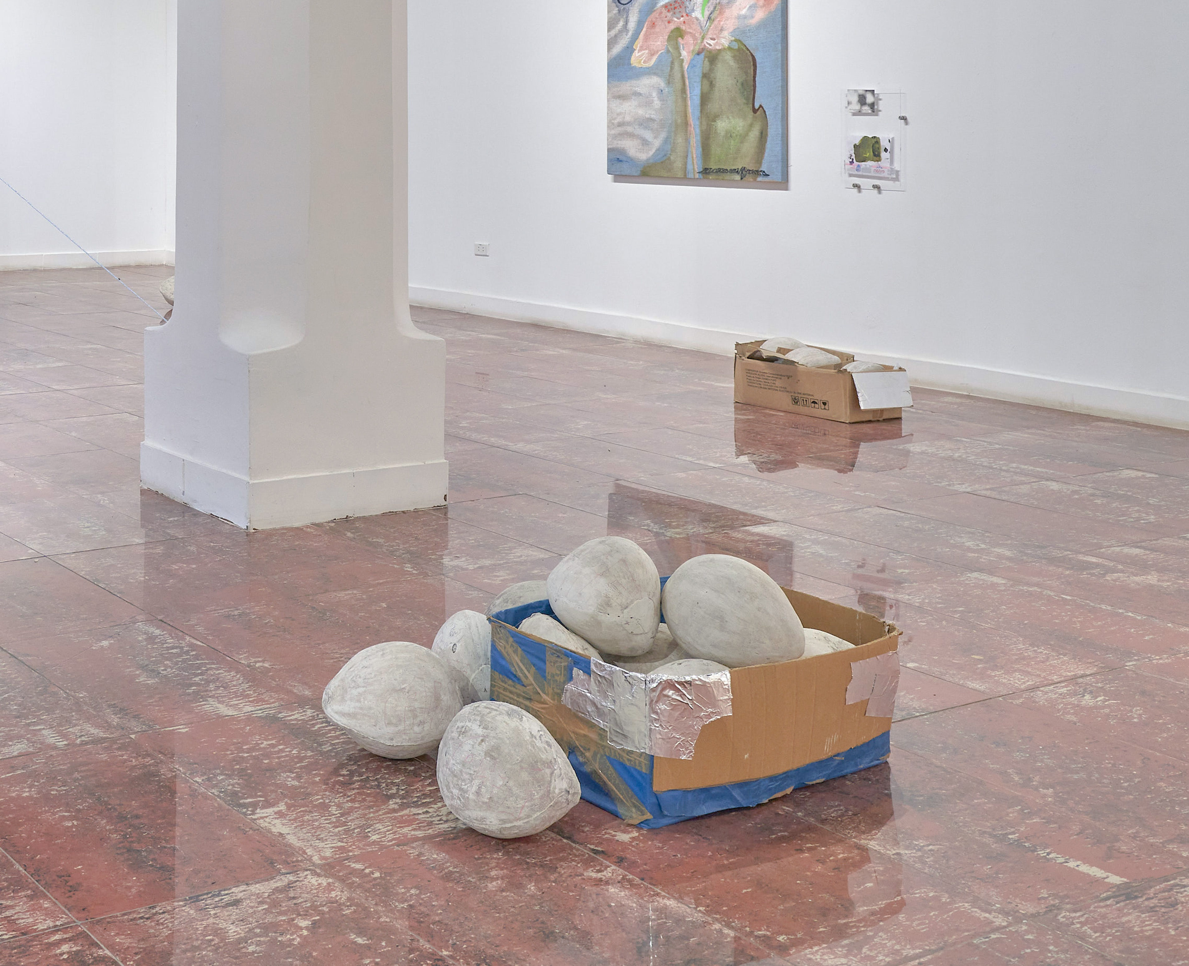 Installations shot from Landscape is a Verb by Amanda Lyd&eacute;rt and Frederik Nystrup-Larsen shown by Brigade Gallery and Servando Gallery