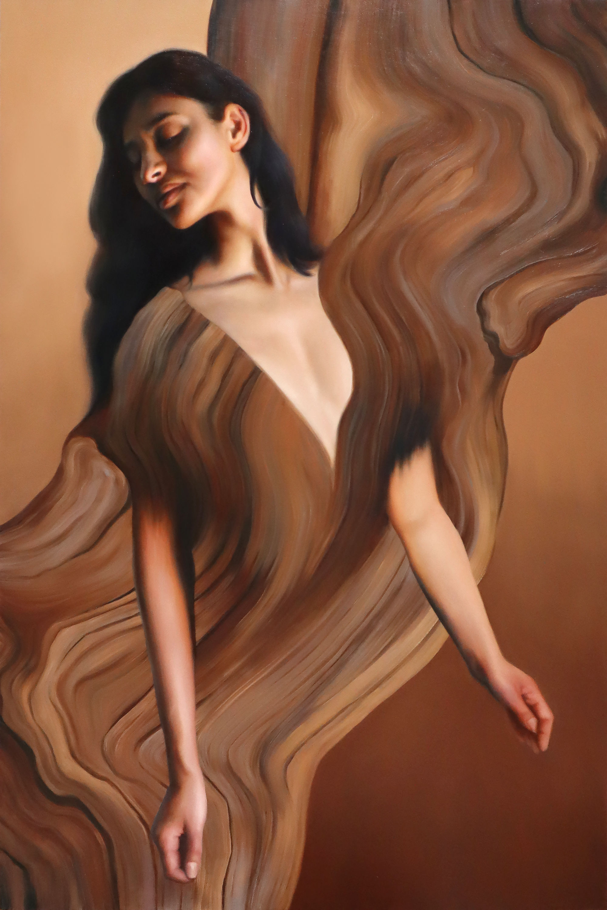 From the Grain, 36 x 24, oil on wood panel by Robyn Asquini