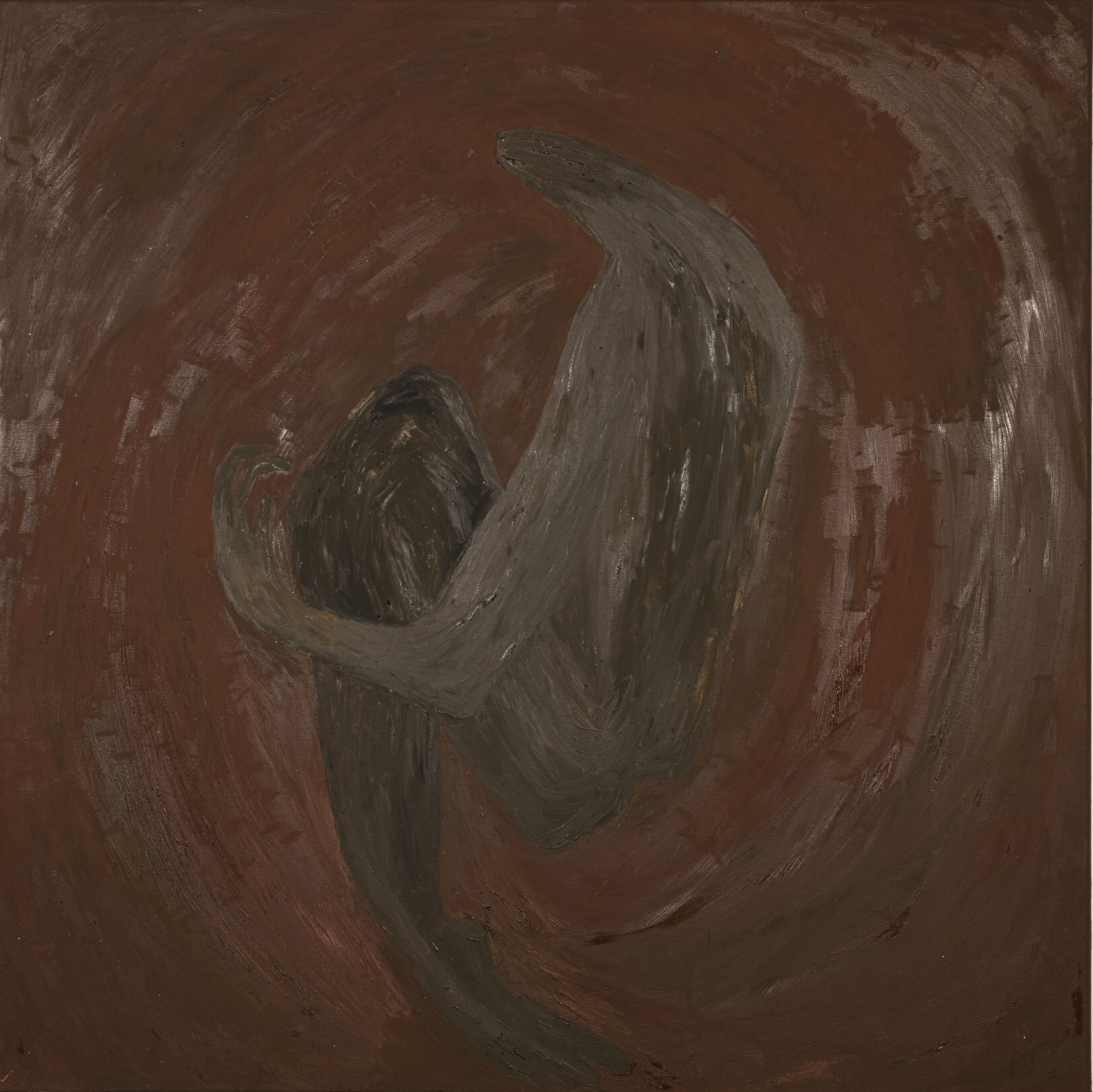 Nthabiseng in her studio at LaStation in Nice during the Makwande Art Residency