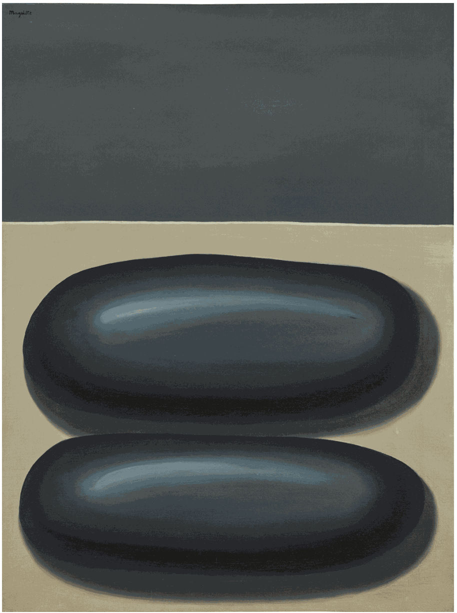 Ren&eacute; Magritte, Le Duo, 1928, Signed Magritte (upper left), titled 