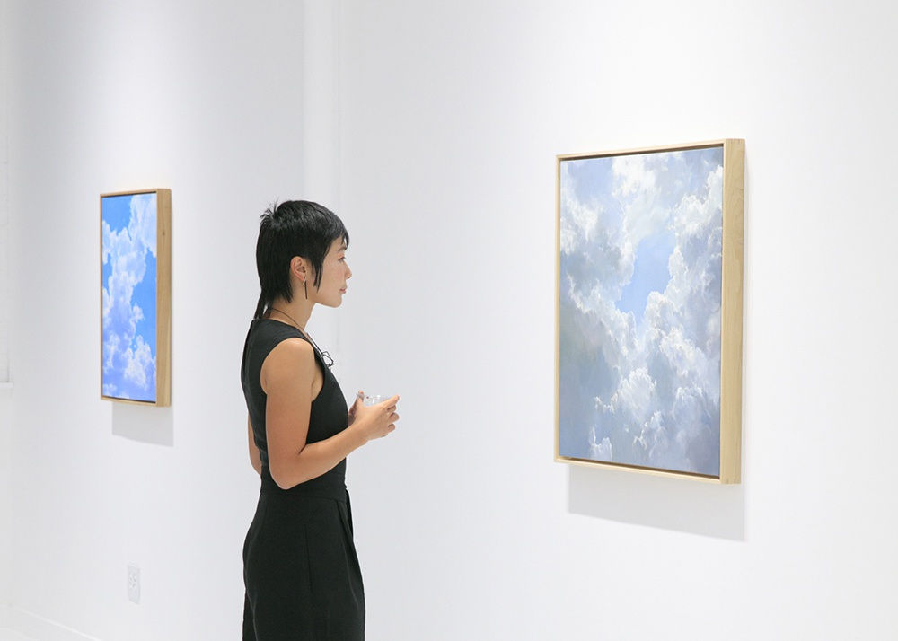Rachel English cloudscape installation view 