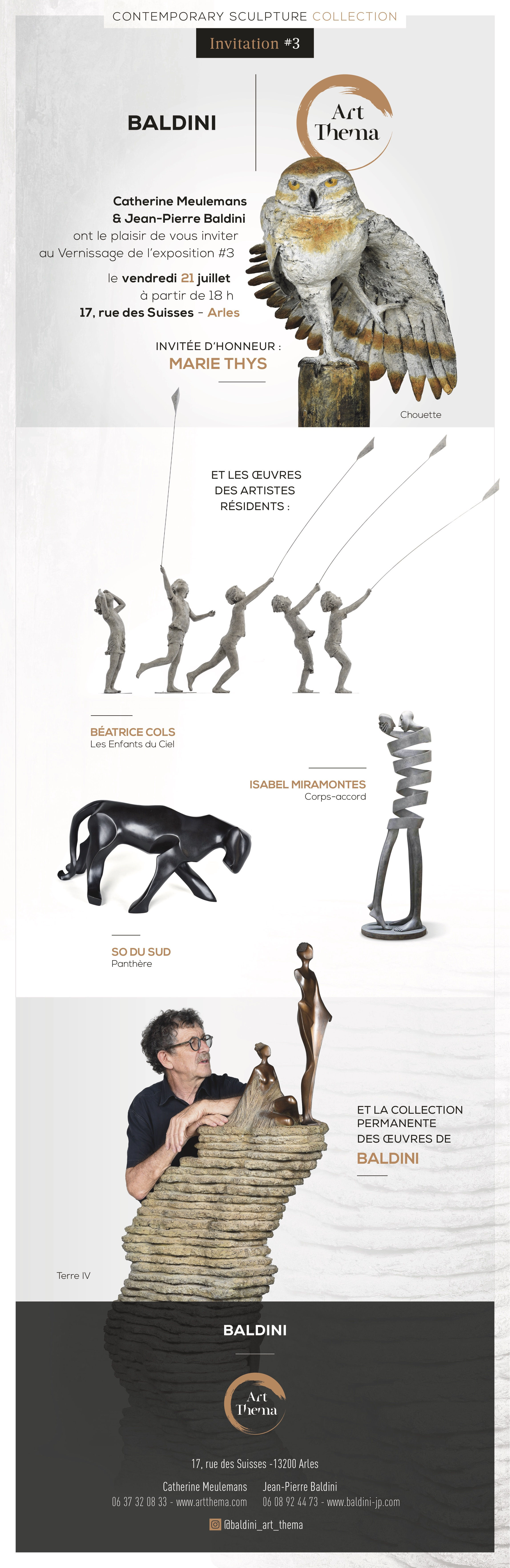 baldini, art thema, arles, gallery, sculpture, art, galerie