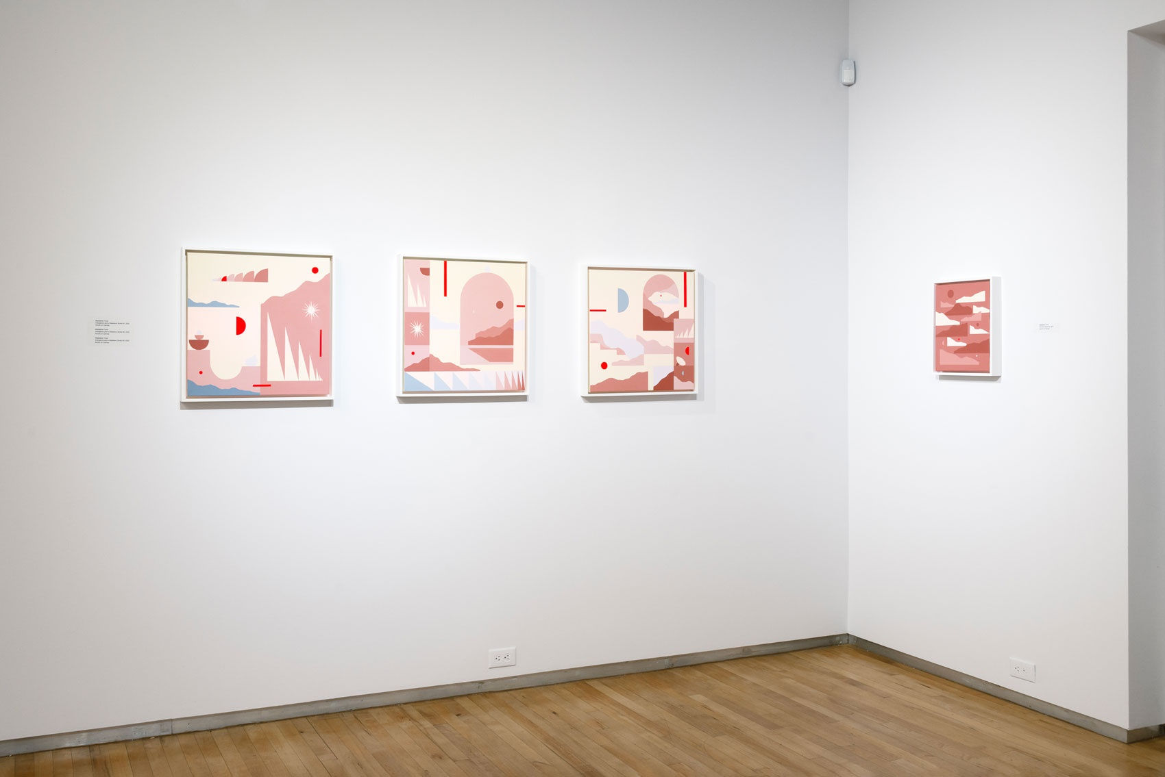 Installation shot of Madeline Tonzi's work at the Westmont Ridley-Tree Museum of Art