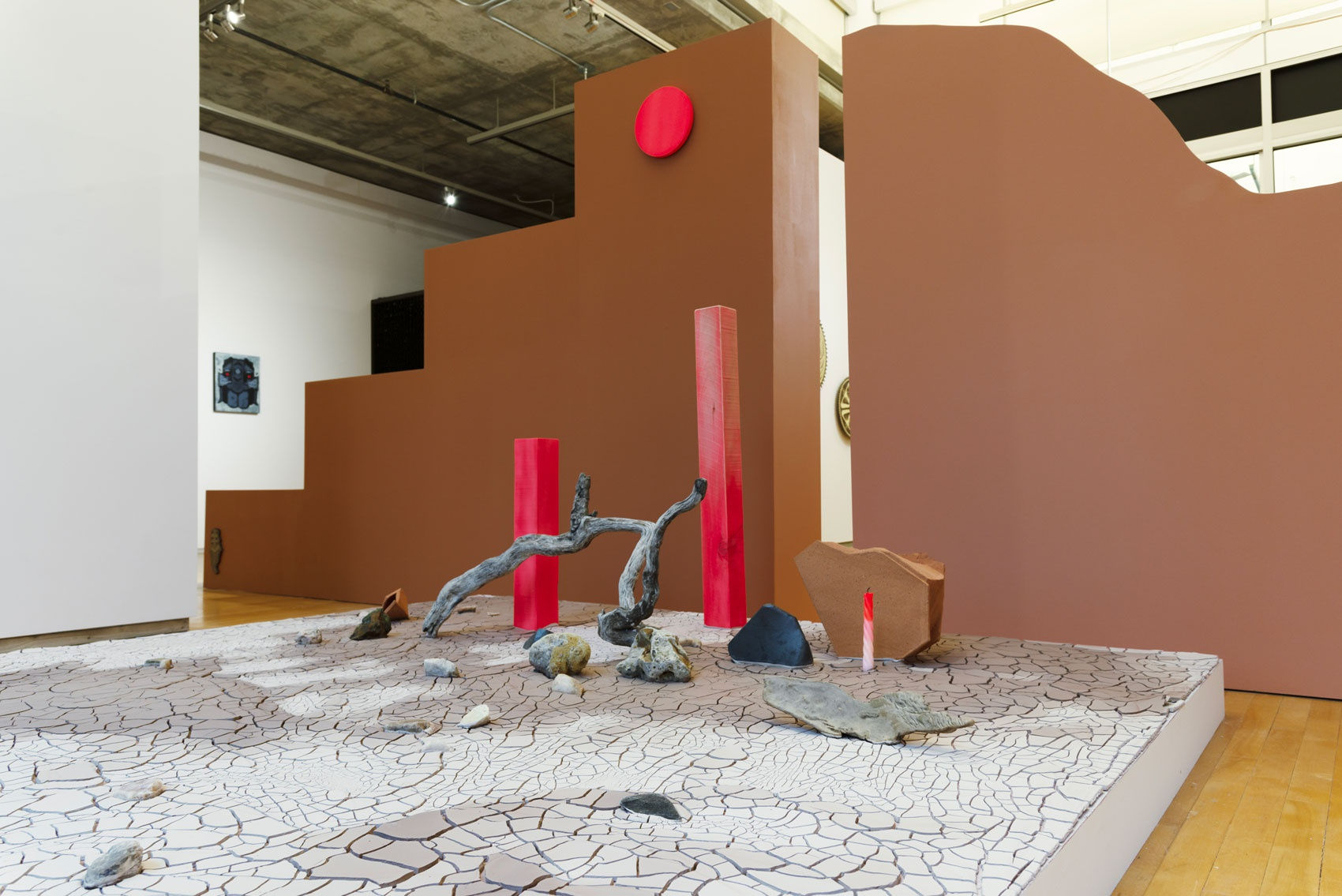 Installation shot of Madeline Tonzi's work at the Westmont Ridley-Tree Museum of Art