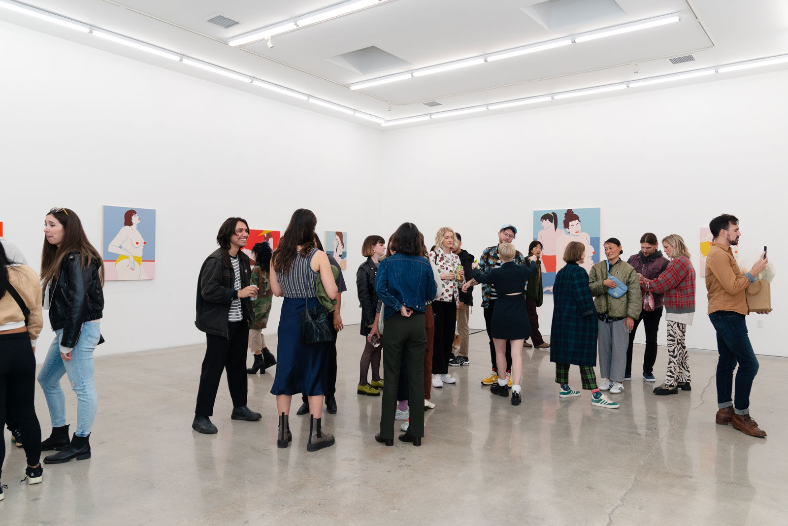 People in the gallery on opening night