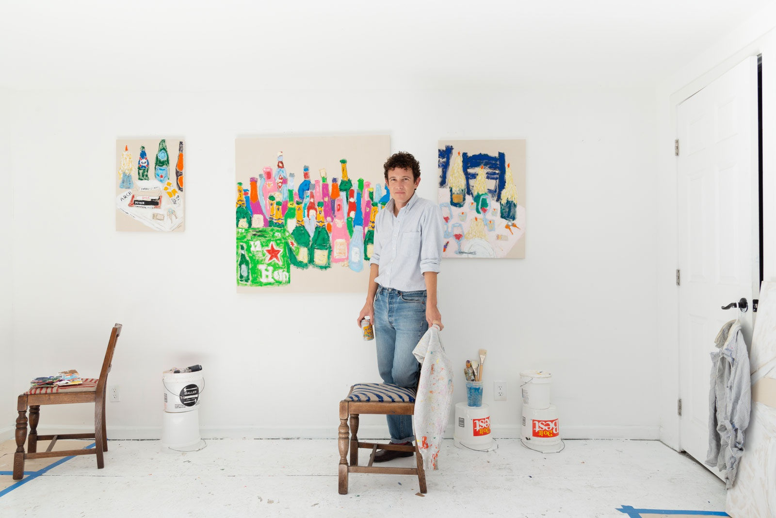 Michael McGregor in his studio