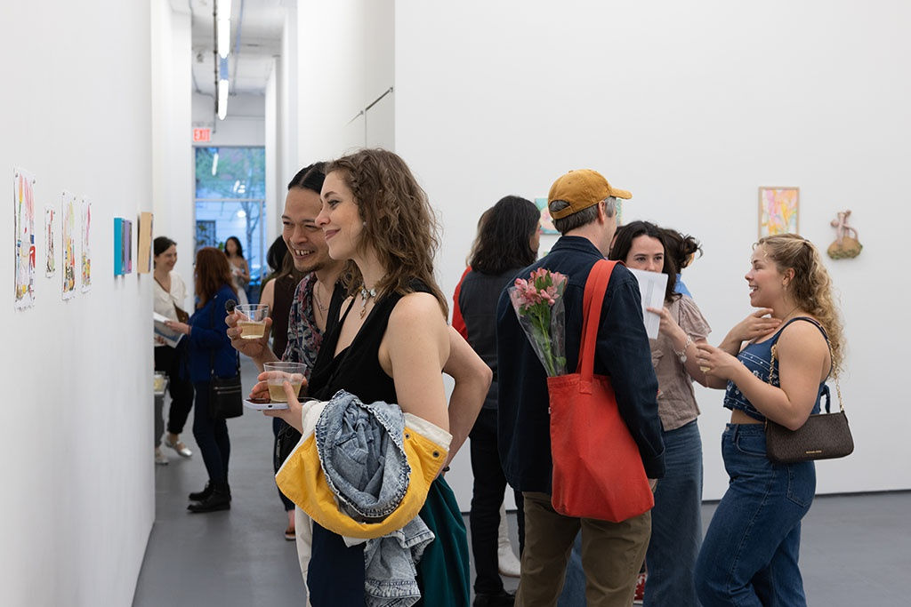 image of the crowd at the amuse-bouche opening receptions
