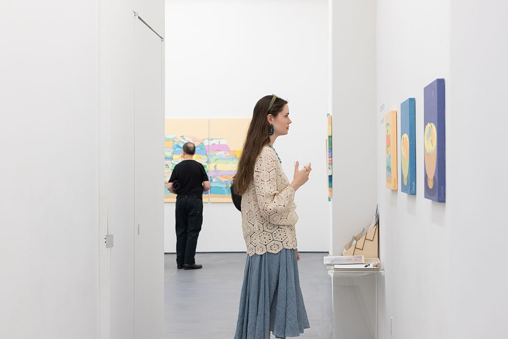 person at the opening of Danym Kwon's Dear Moments