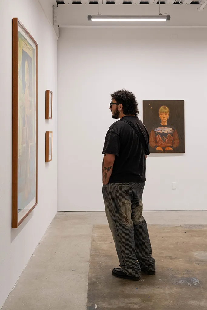 Image from the opening reception of Rachel Gregor's solo exhibition