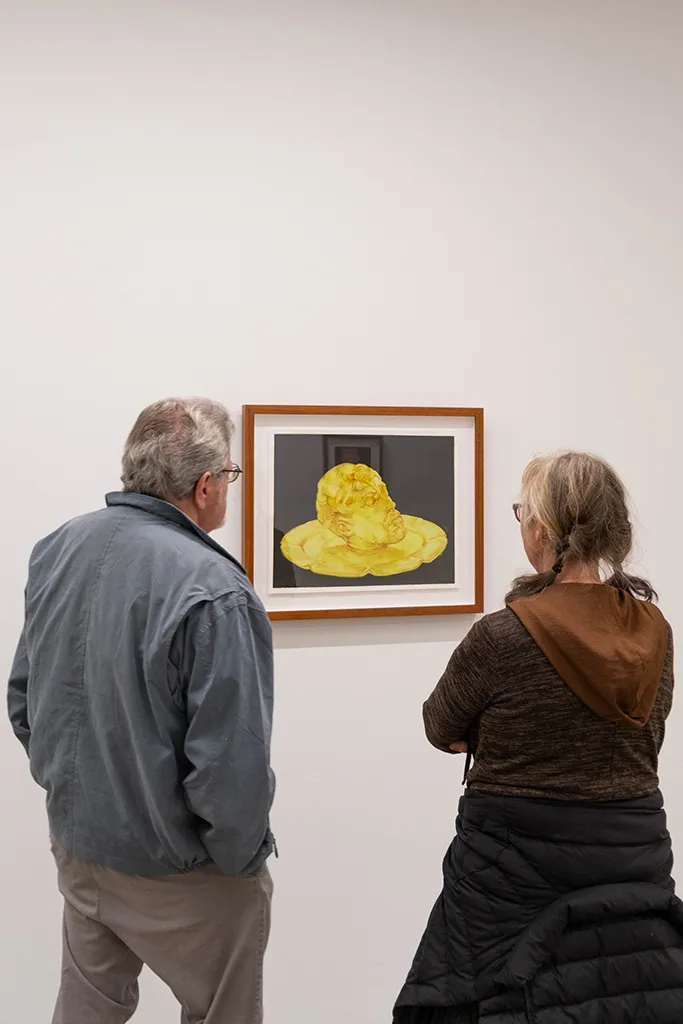 Image from the opening reception of Rachel Gregor's solo exhibition