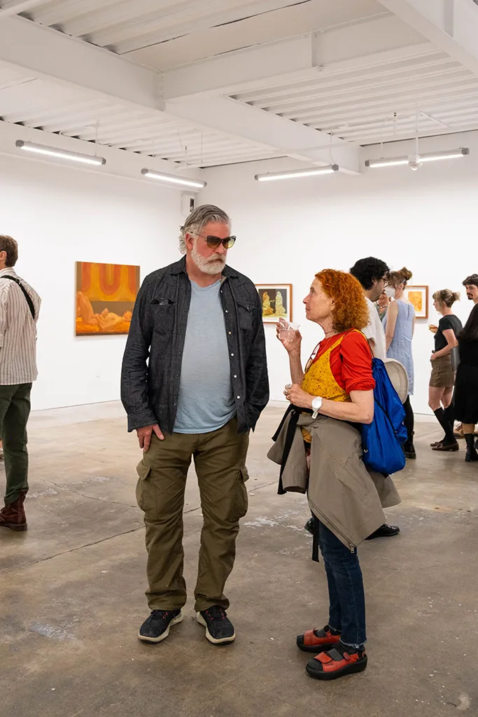 Image from the opening reception of Rachel Gregor's solo exhibition