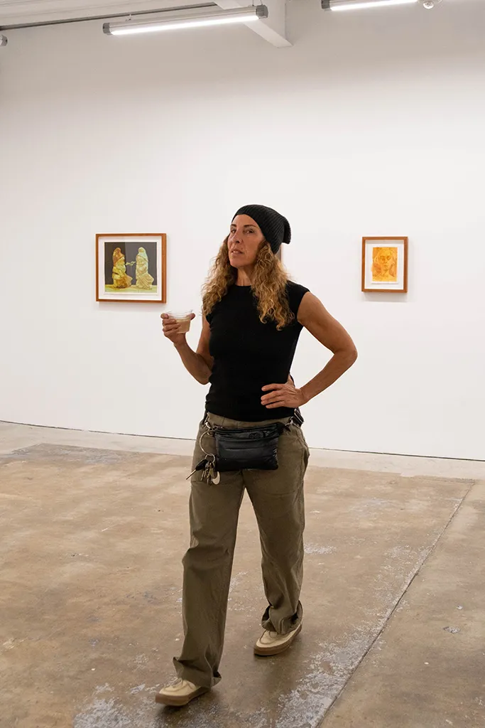 Image from the opening reception of Rachel Gregor's solo exhibition