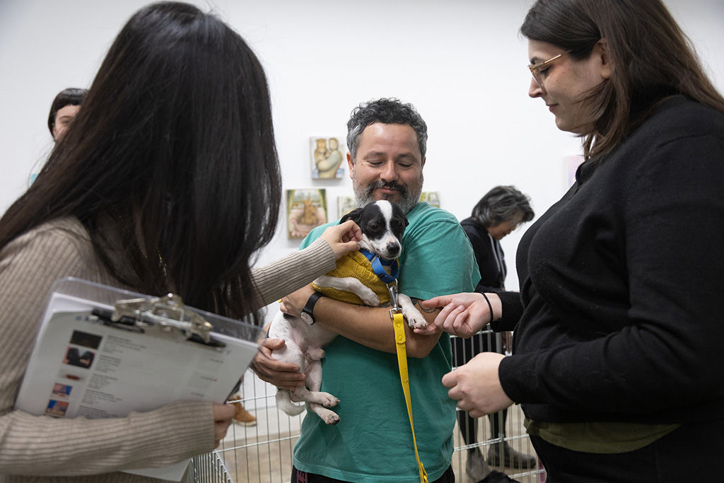 Photo from the opening reception of the group exhibition 