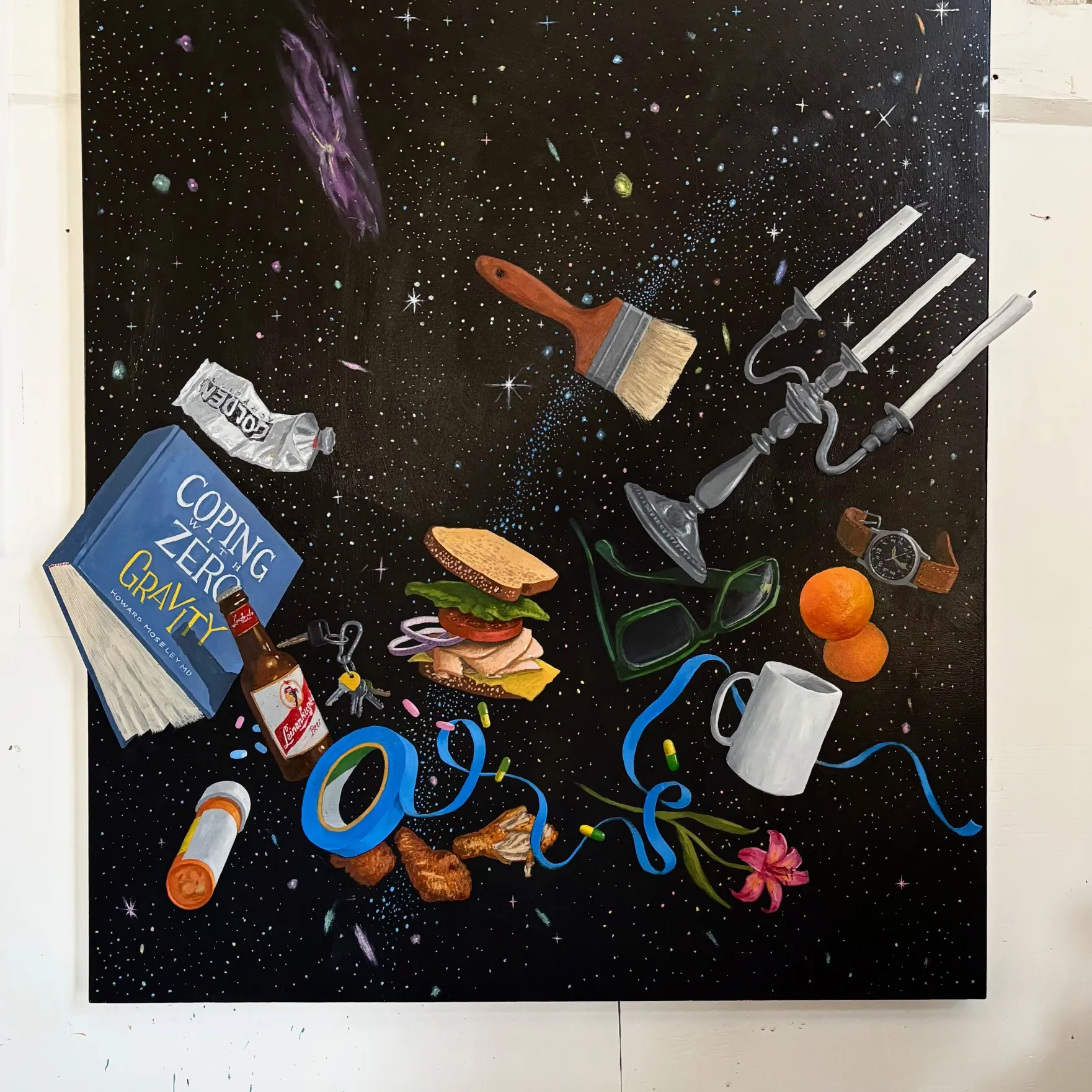 close up of painting by Paul Gagner