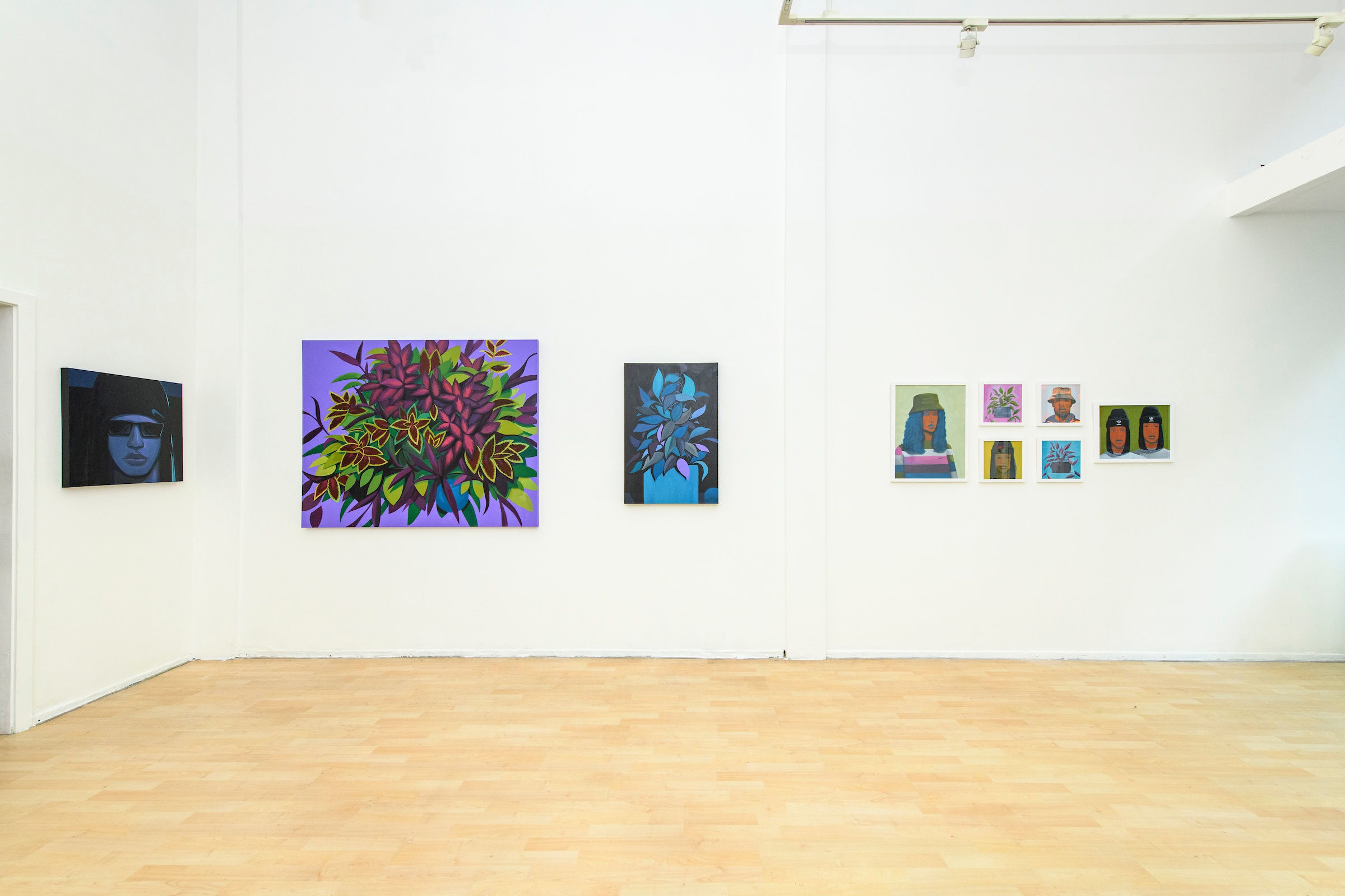 installation view of Dennis Brown's show at Hashimoto Contemporary