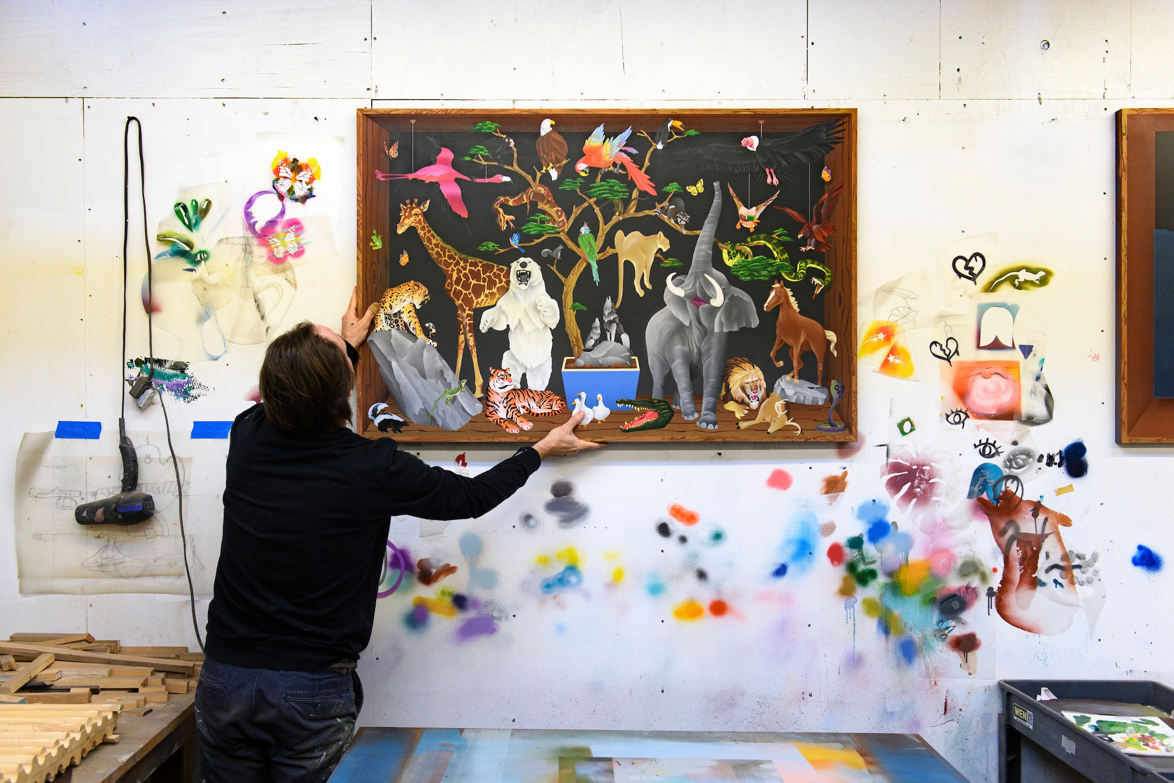 Casey Gray in his studio