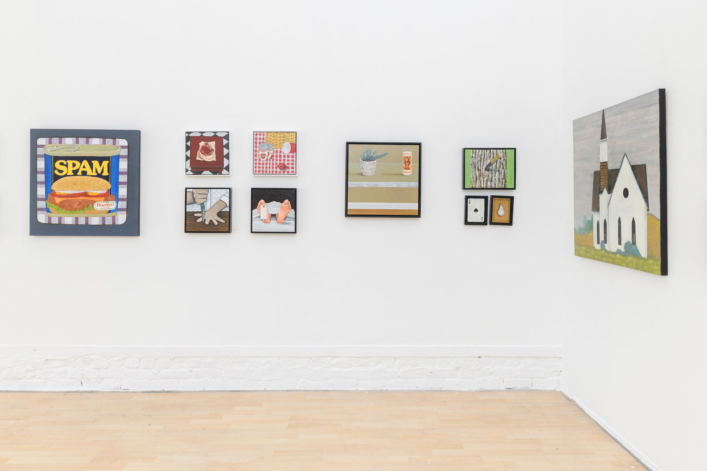 Gabe Langholtz at his show opening 