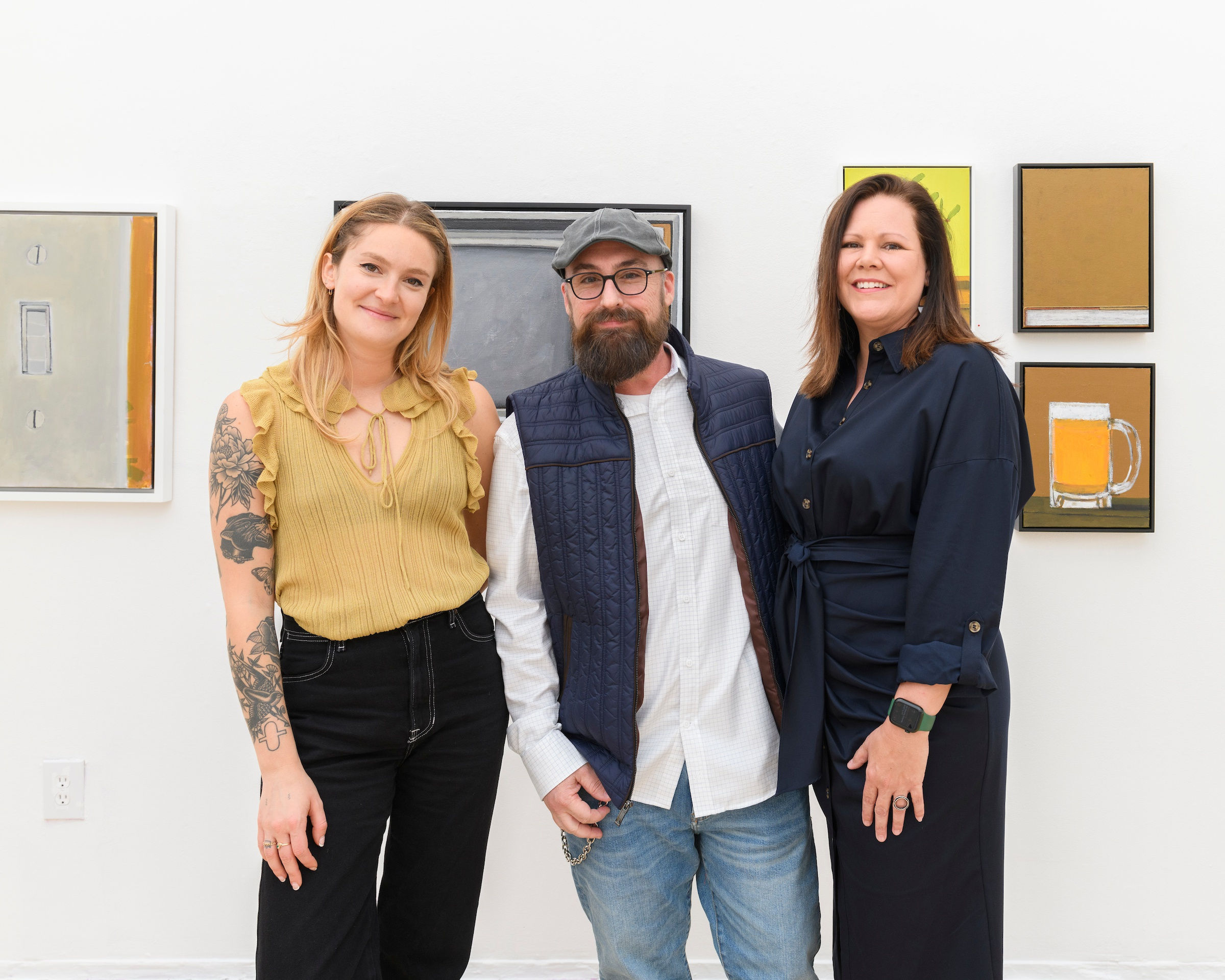 Gabe Langholtz at his show opening 